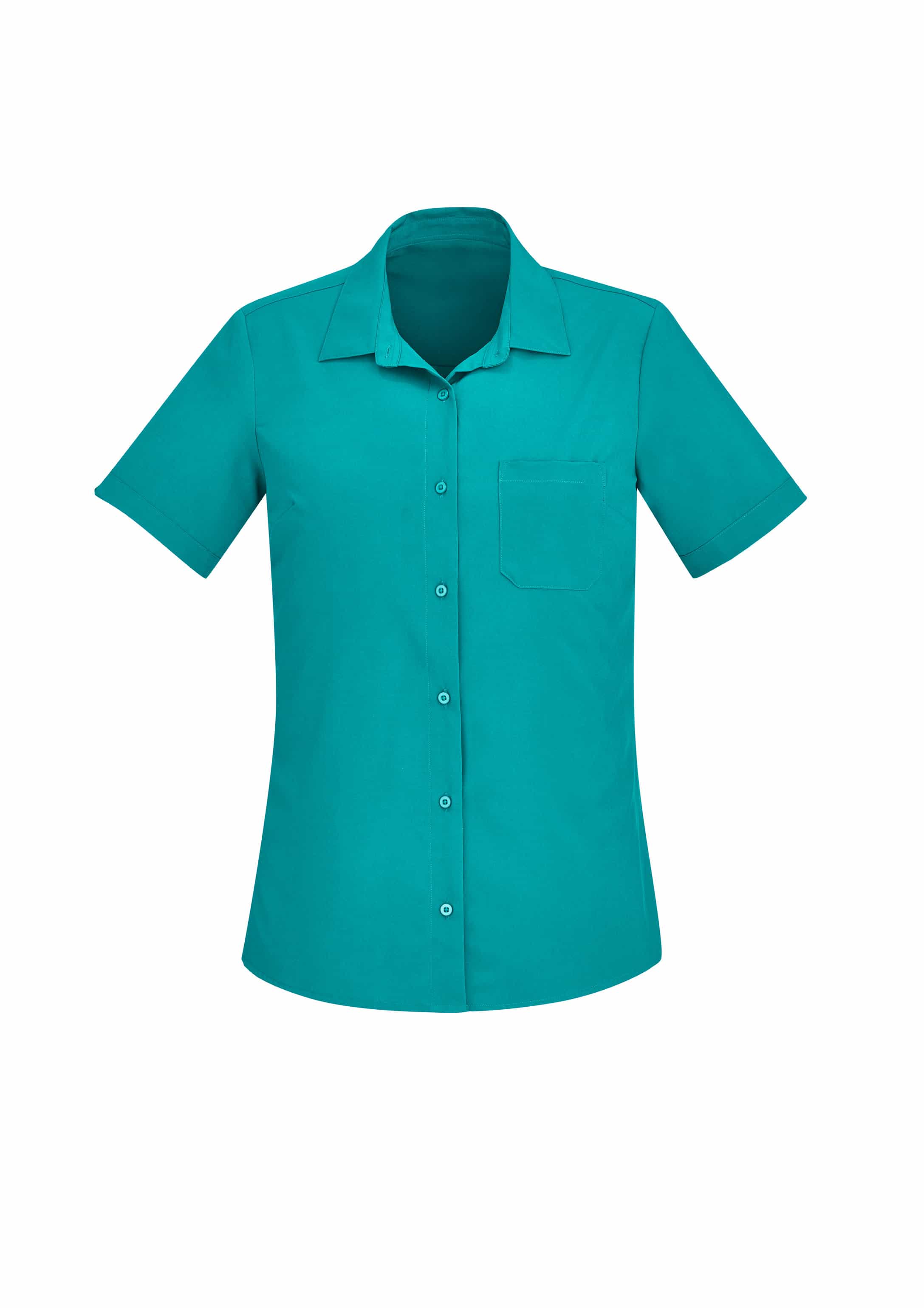 Womens Florence Plain Short Sleeve Shirt