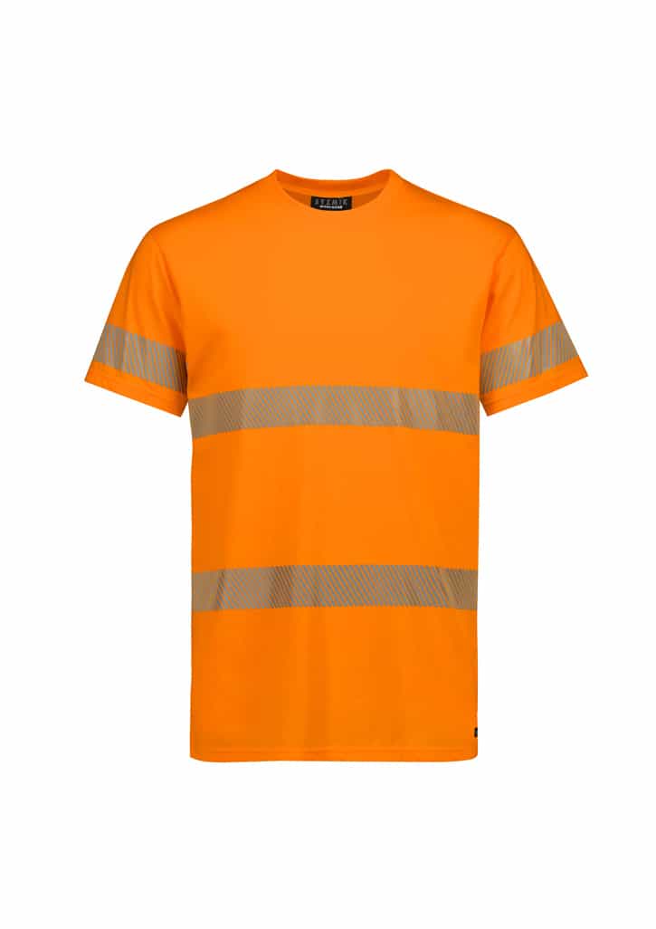 Mens Hi Vis Segmented Tape Cotton Tee
