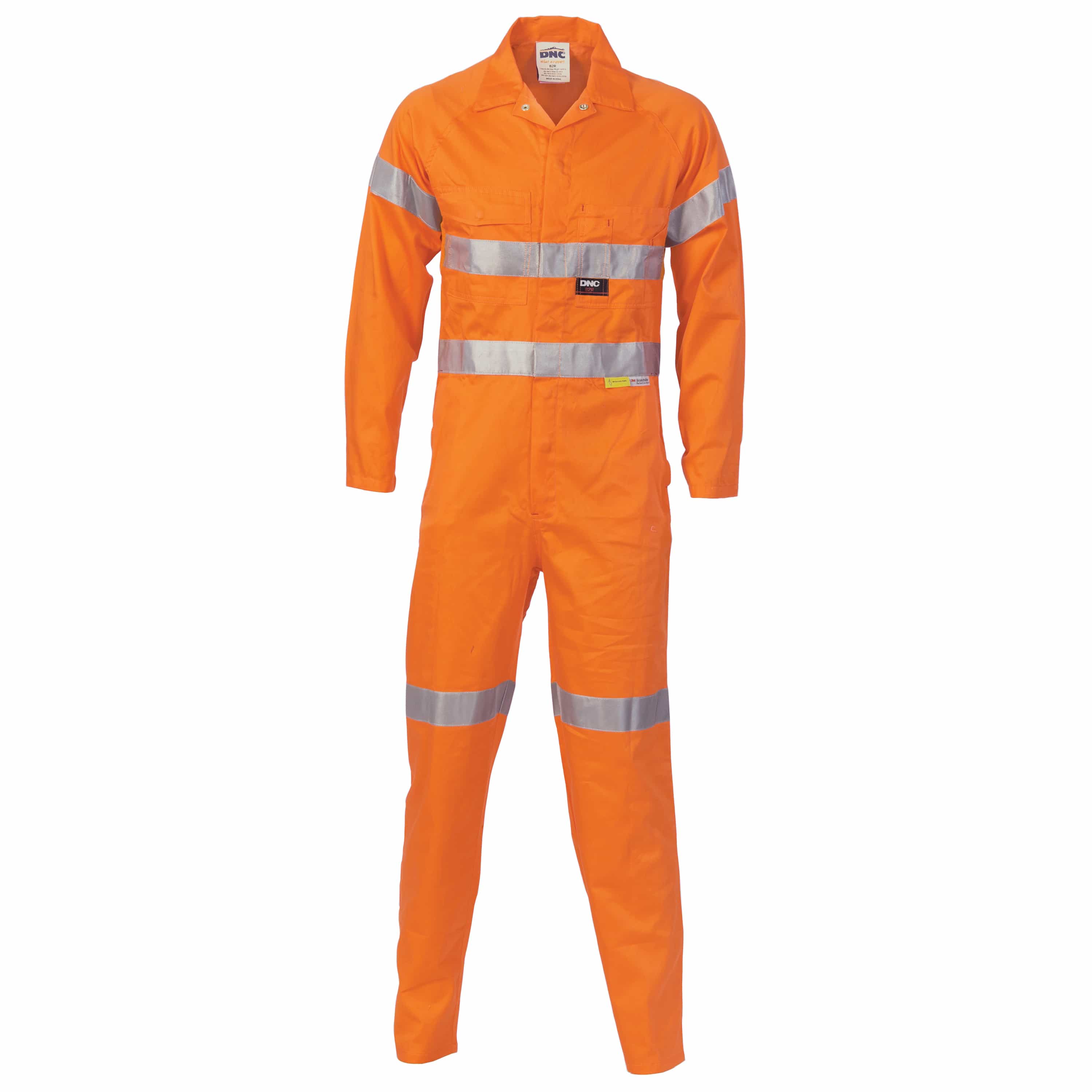 HiVis Cotton Coverall with
3M R/Tape