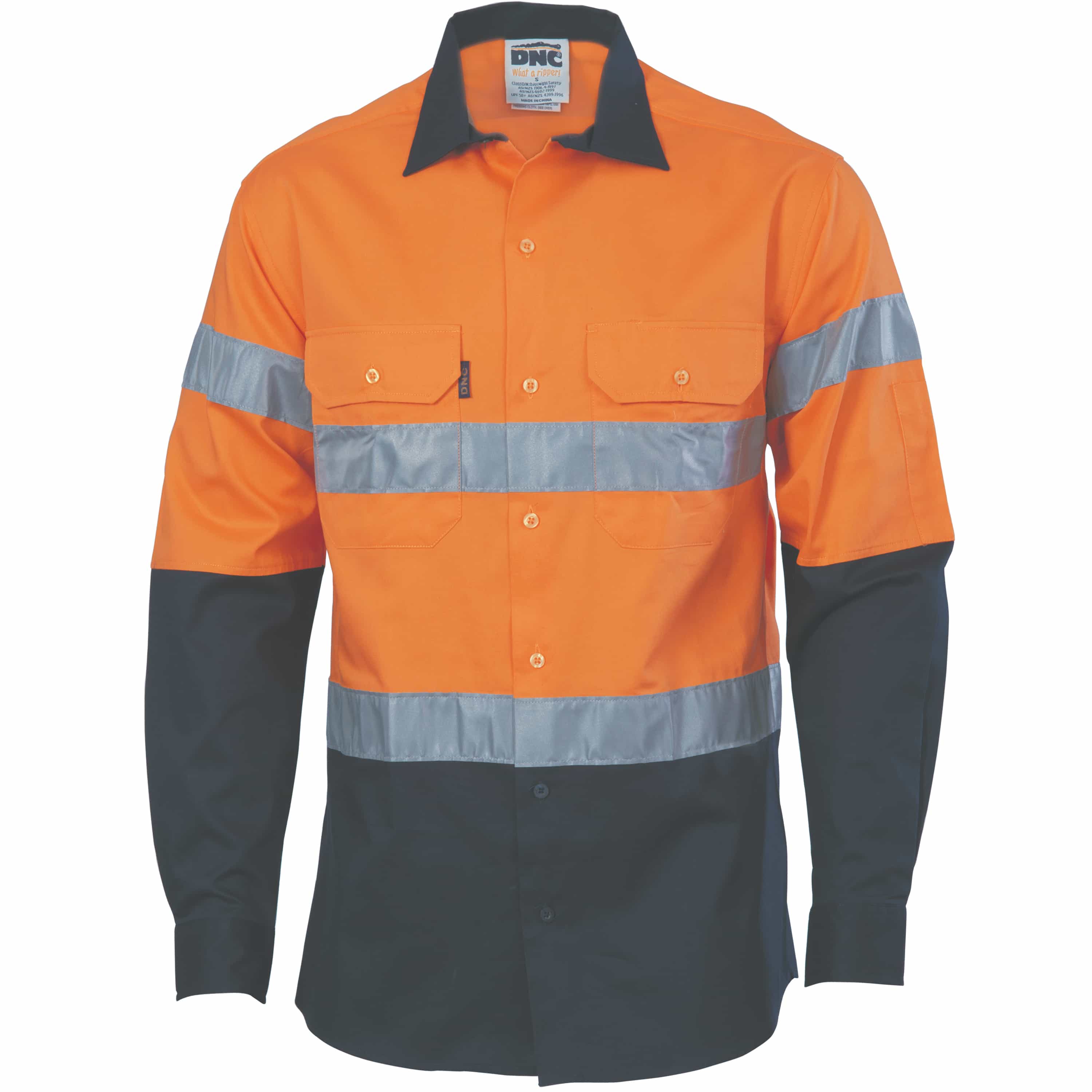 HiVis Cool-Breeze Cotton Shirt with Generic
R/Tape - Long sleeve