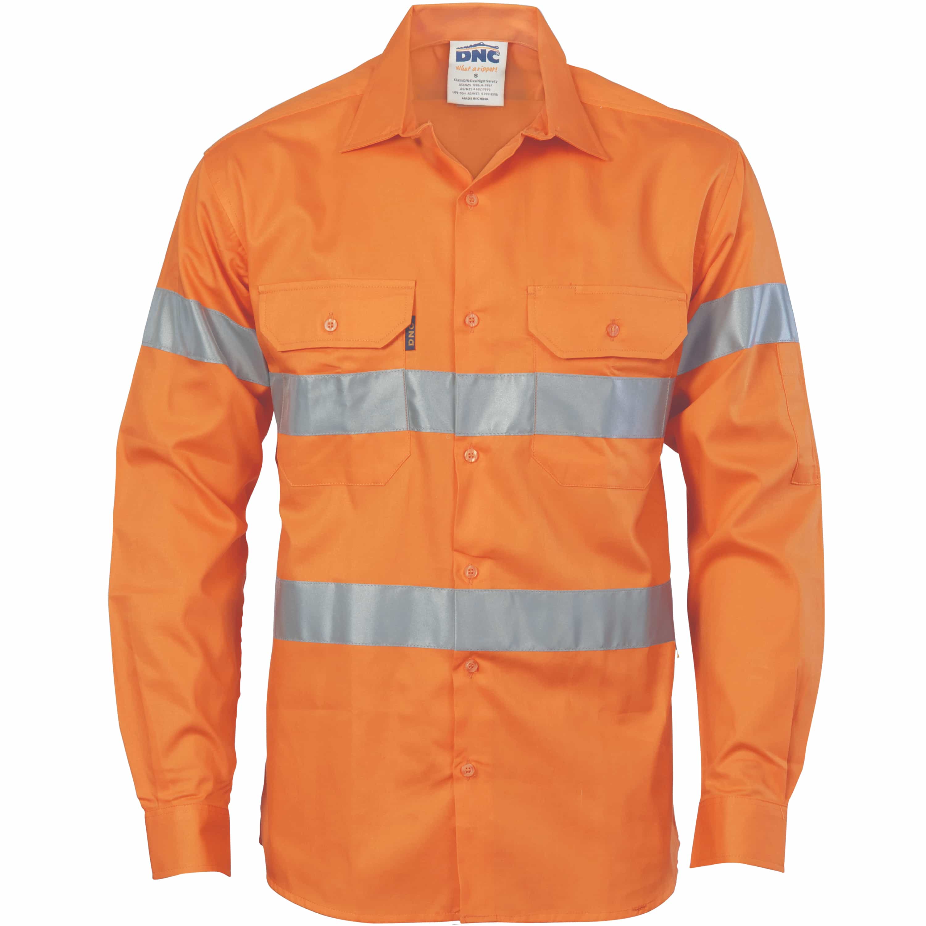 HiVis Cool-Breeze Cotton Shirt with Generic
R/Tape - Long sleeve