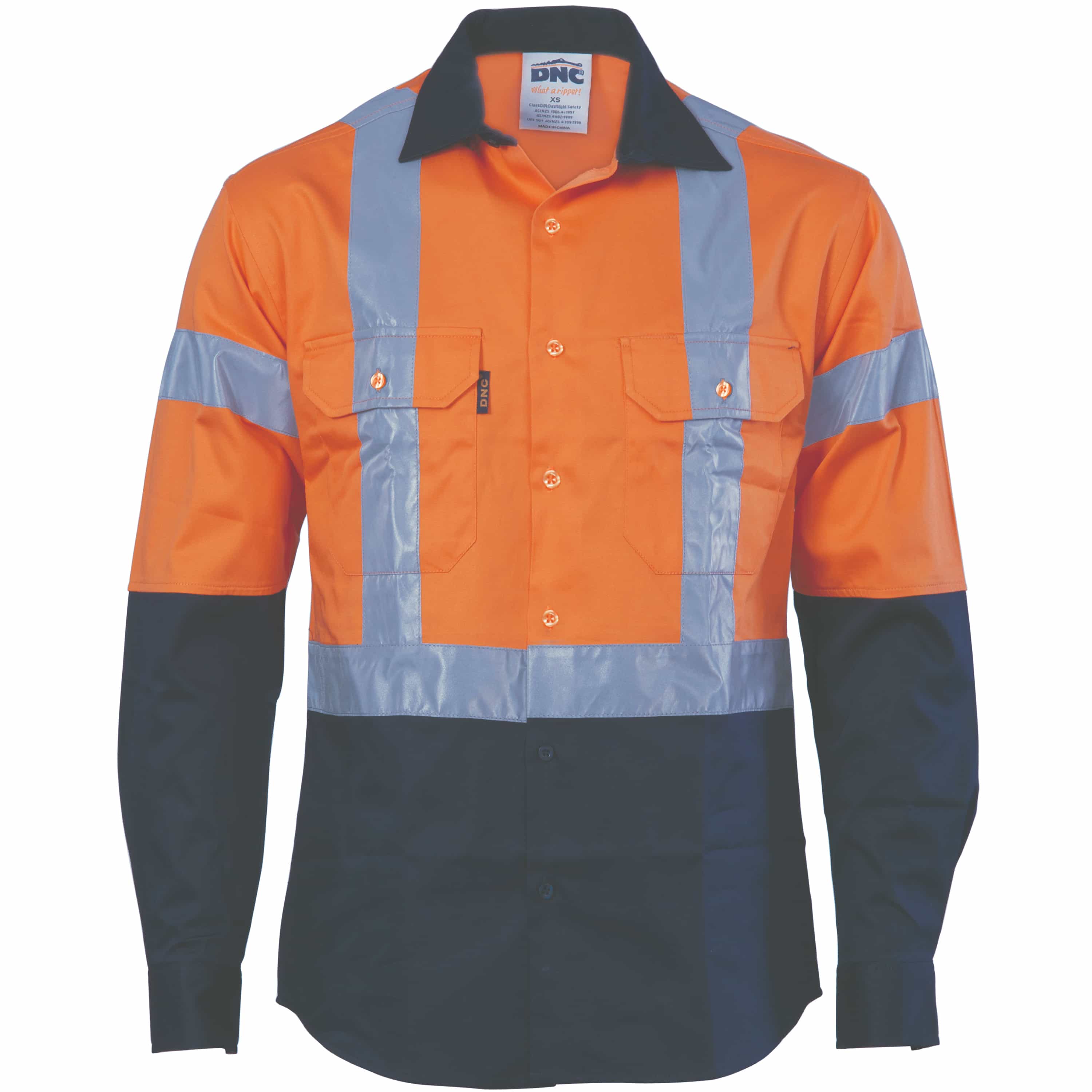 HiVis D/N 2 Tone Drill Shirt with H Pattern
Generic R/ Tape - Long sleeve