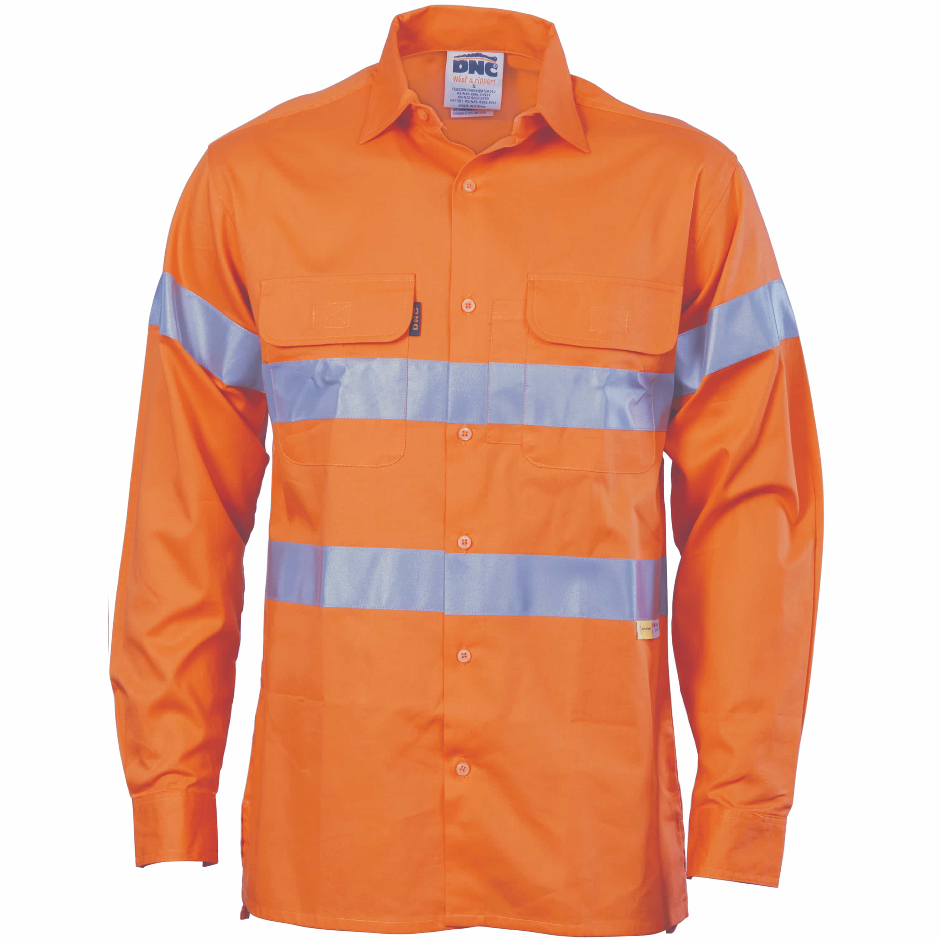 HiVis Cool-Breeze Cotton Shirt with 3M 8906
R/Tape - Long sleeve
