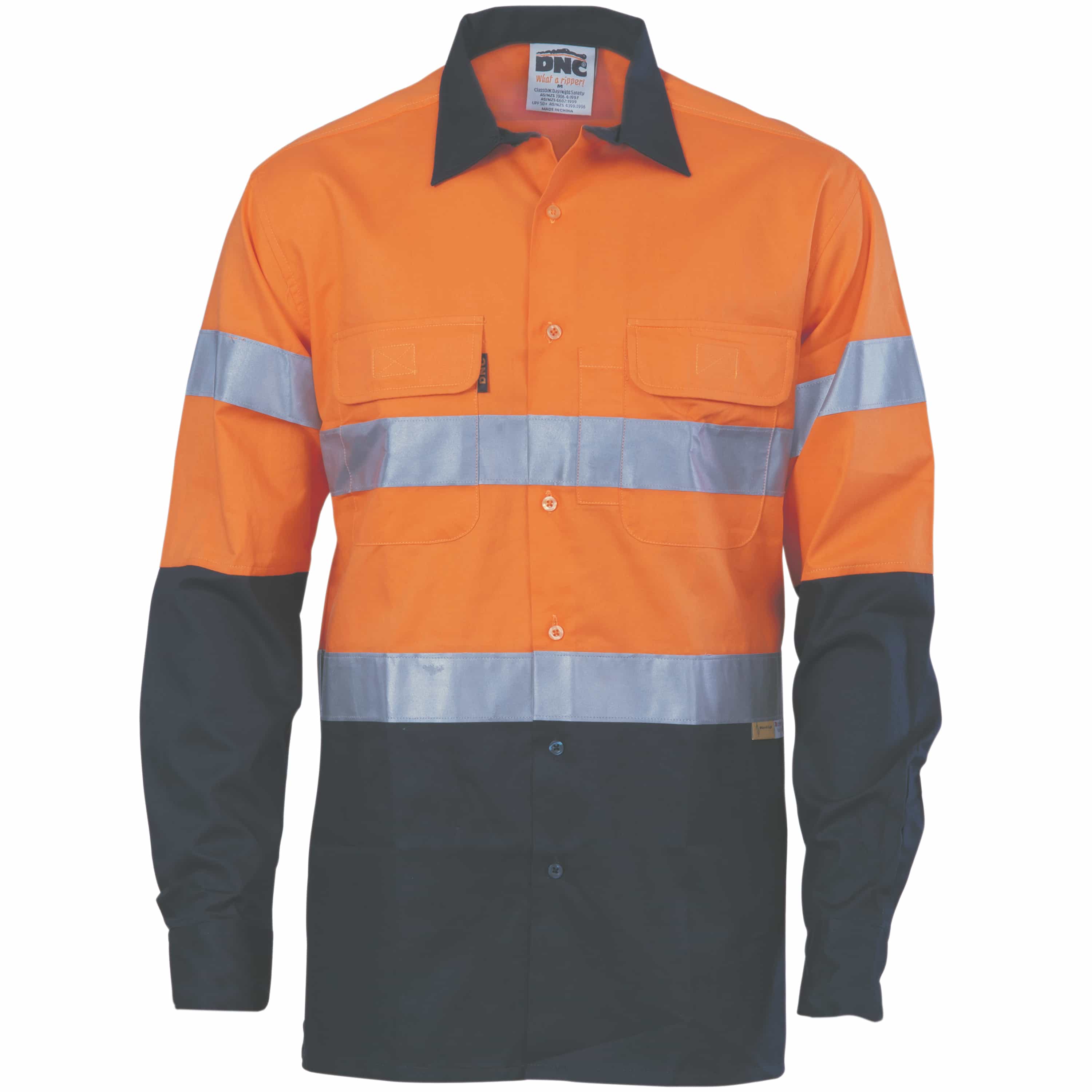 HiVis Cool-Breeze Cotton Shirt with 3M 8906
R/Tape - Long sleeve