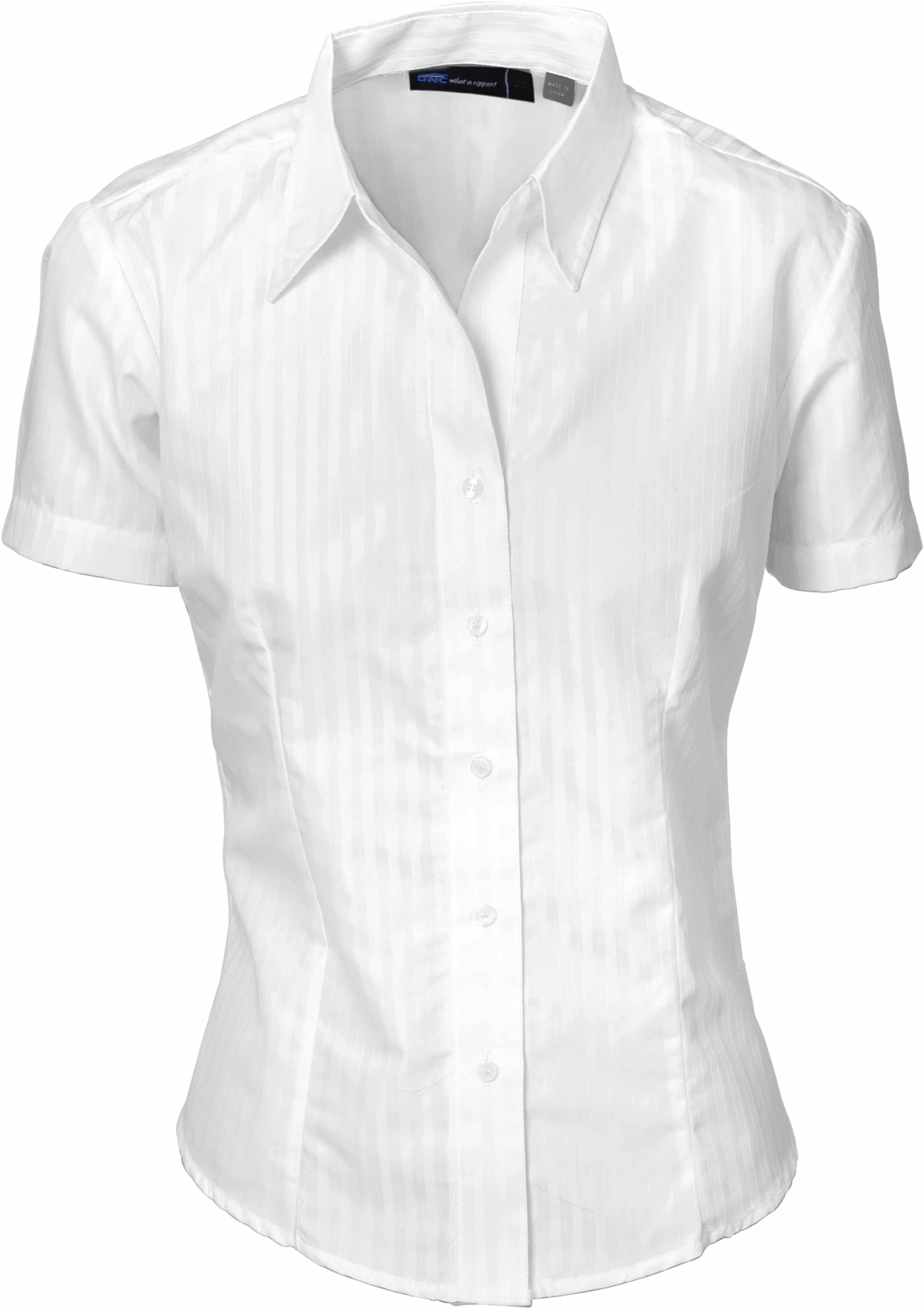 Ladies Tonal Stripe Shirts - Short Sleeve