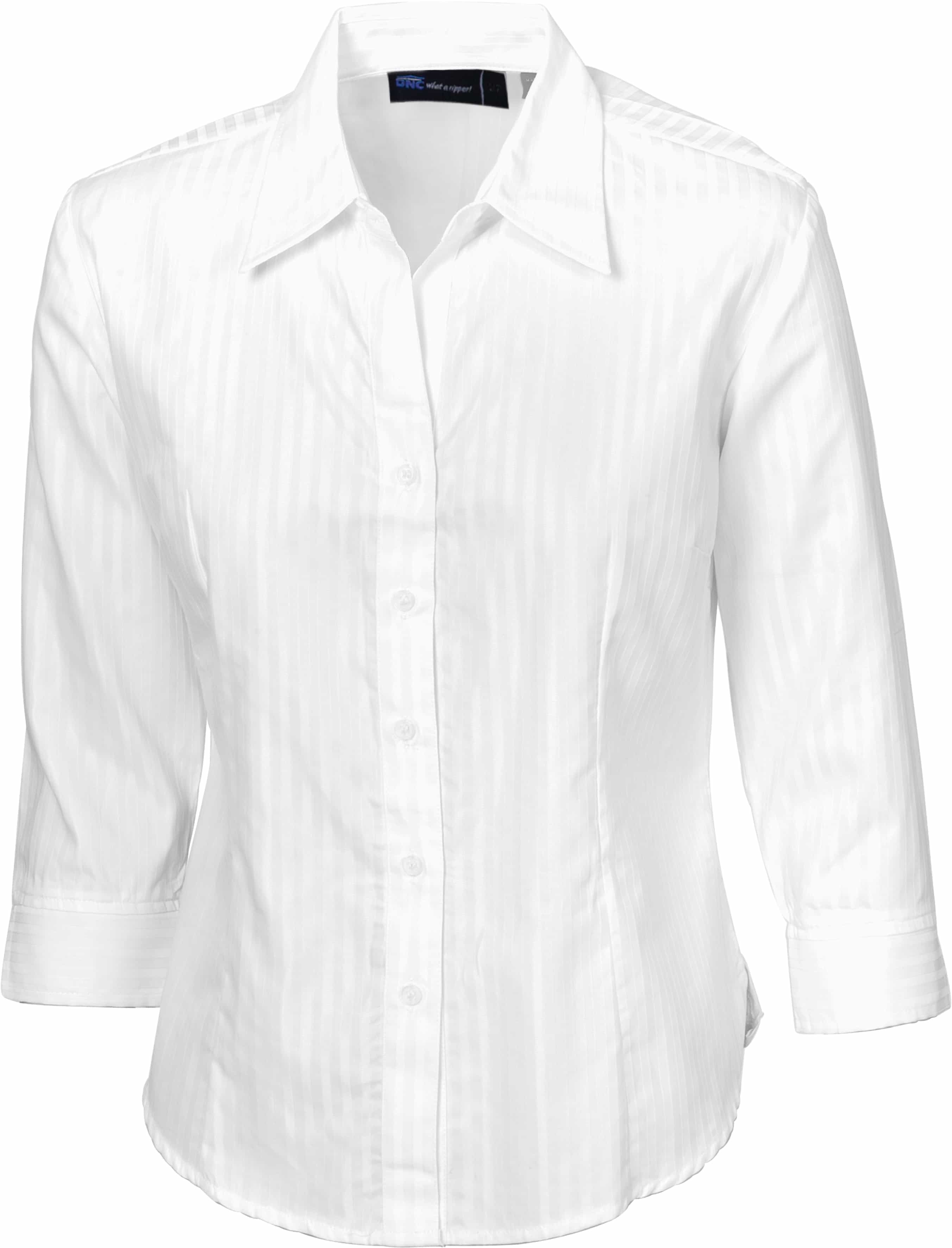 Ladies Tonal Stripe Shirts - 3/4 Sleeve