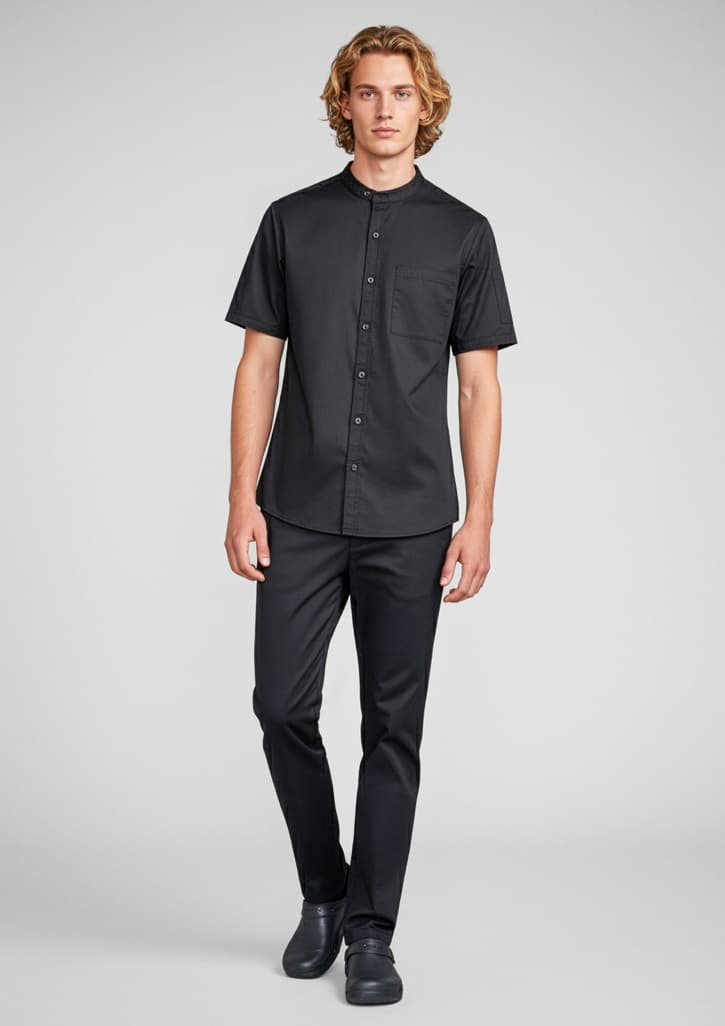 Salsa Mens Short Sleeve Chef Shirt thumbnail 4