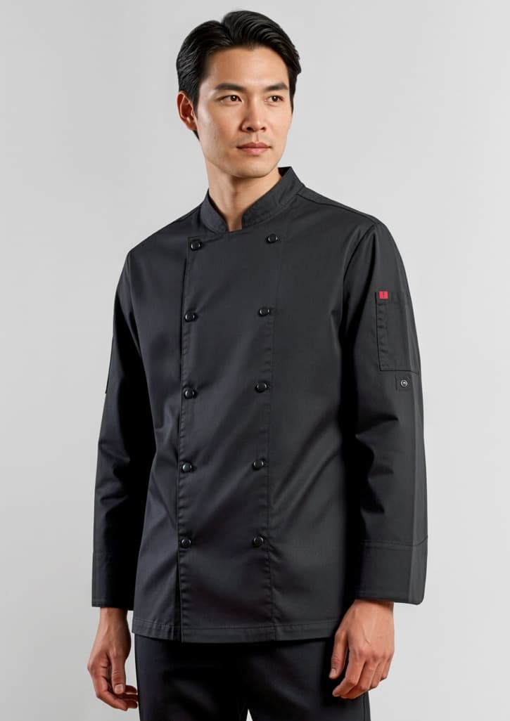Gusto Mens Long Sleeve Chef Jacket thumbnail 3