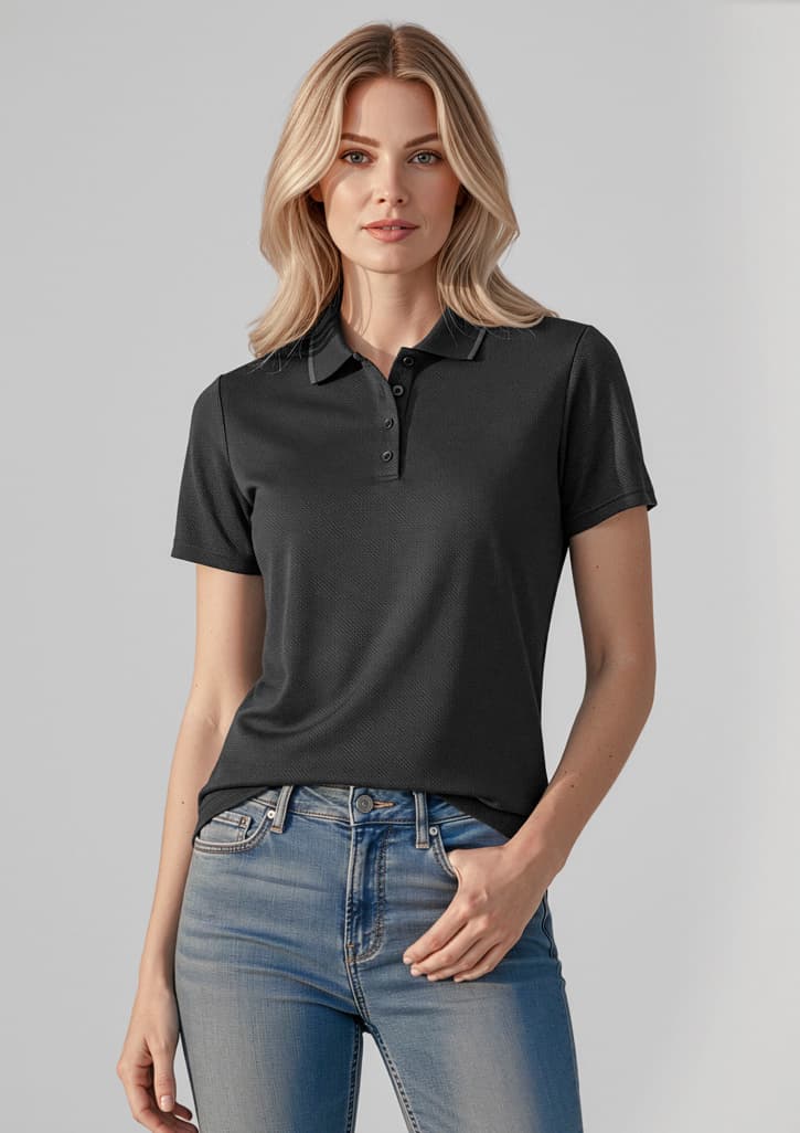 Womens Echo Short Sleeve Polo thumbnail 3