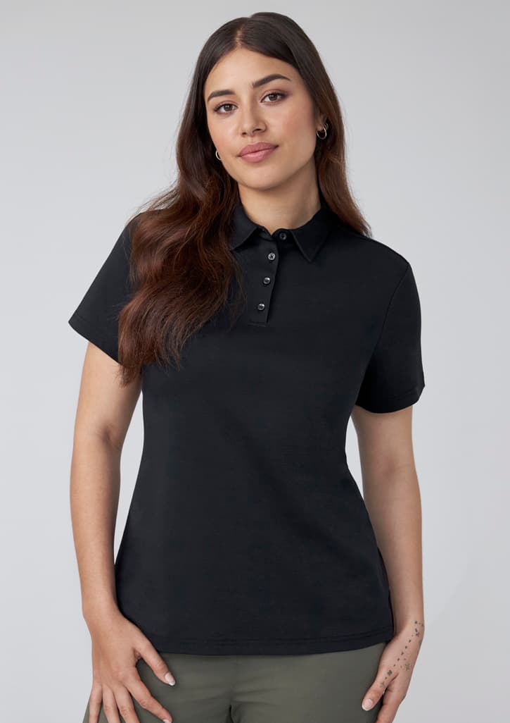 Womens Lotus Short Sleeve Polo thumbnail 3