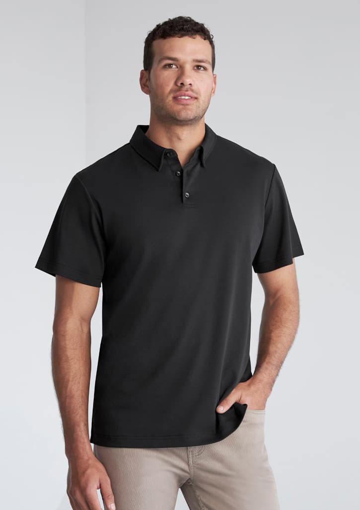 Mens Lotus Short Sleeve Polo thumbnail 3