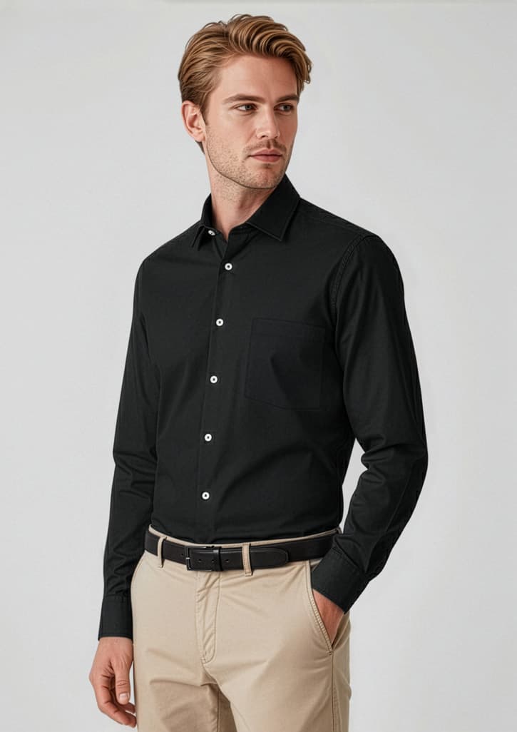 Mens Charlie Classic Fit Long Sleeve Shirt thumbnail 3