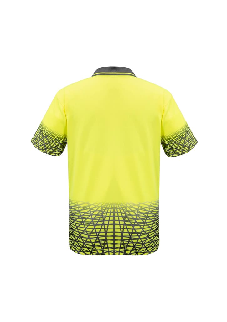 Mens Hi Vis Tracks Short Sleeve Polo thumbnail 2