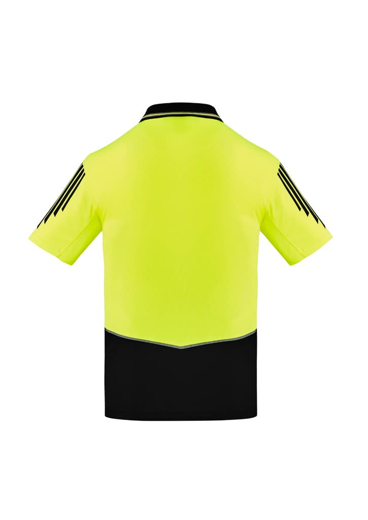 Mens Hi Vis Flux Short Sleeve Polo thumbnail 2