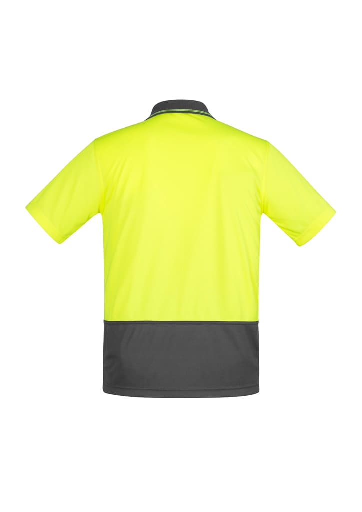 Mens Hi Vis Comfort Back Short Sleeve Polo thumbnail 2
