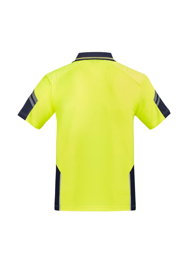 Mens Hi Vis Reinforced Squad Short Sleeve Polo thumbnail 2