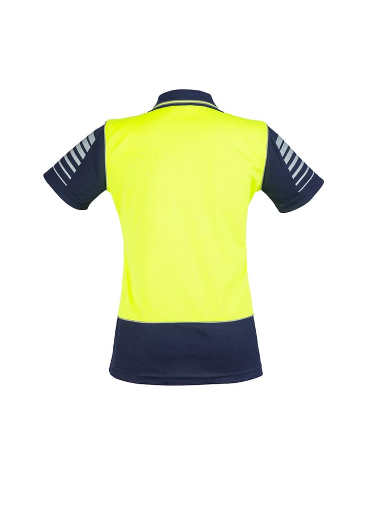 Womens Hi Vis Zone Short Sleeve Polo thumbnail 2