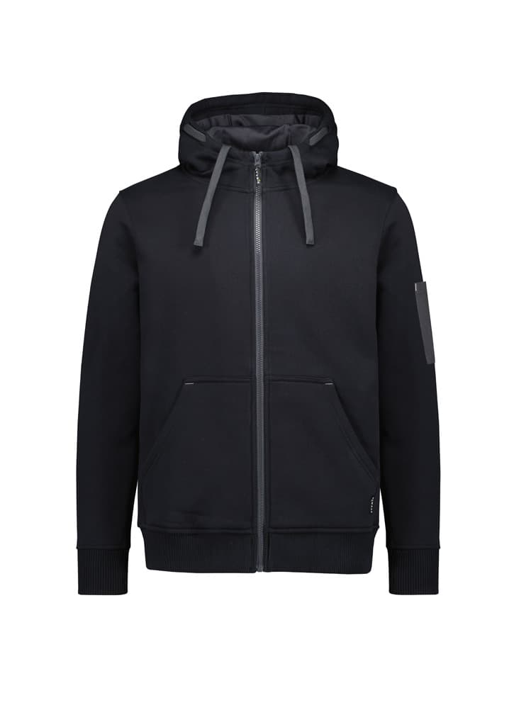 Unisex Zip Front Multi-pocket Hoodie — view 1