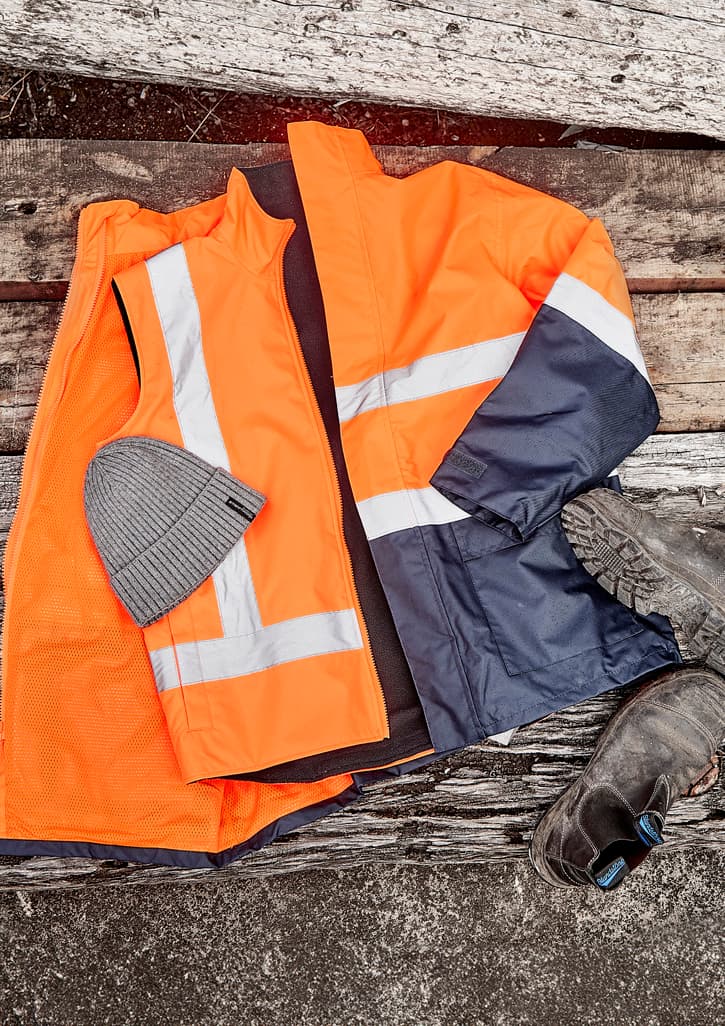 Unisex Hi Vis Waterproof Reversible Vest thumbnail 3