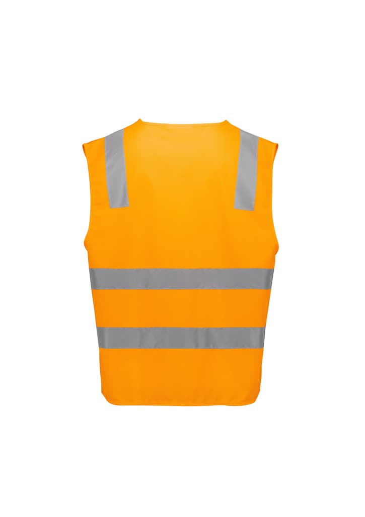 Unisex Hi Vis Vic Rail Zip Vest thumbnail 2