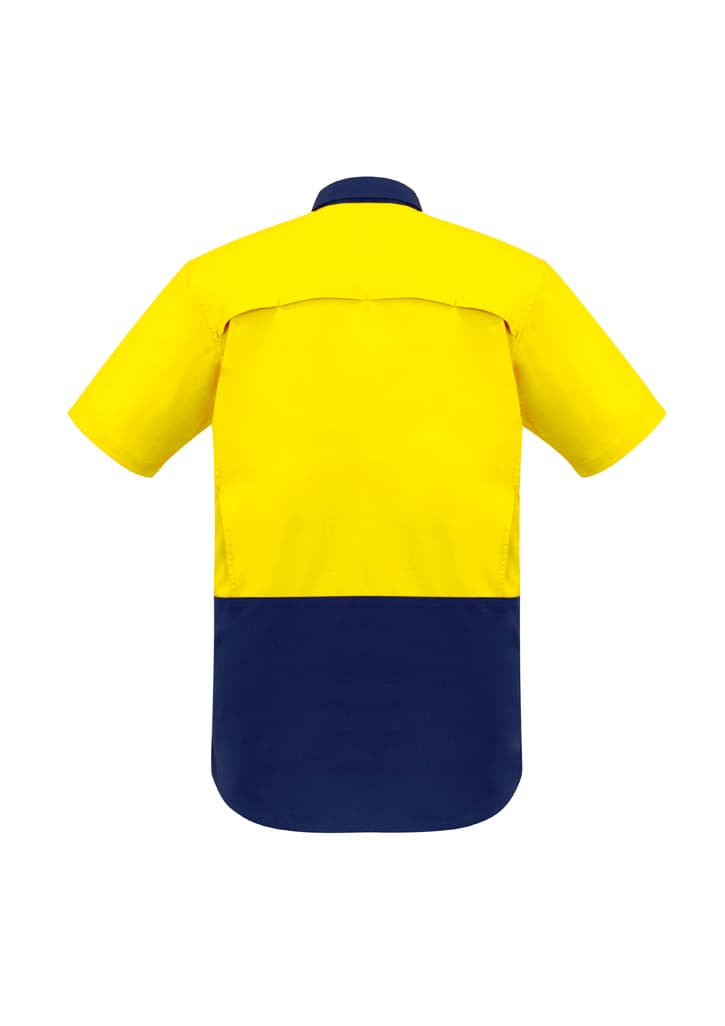 Mens Rugged Cooling Hi Vis Short Sleeve Shirt thumbnail 2