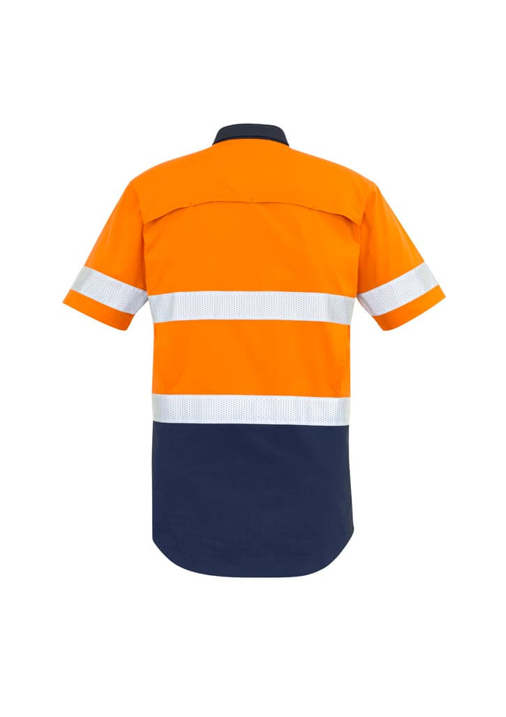 Mens Rugged Cooling Hi Vis Taped Short Sleeve Shirt thumbnail 2