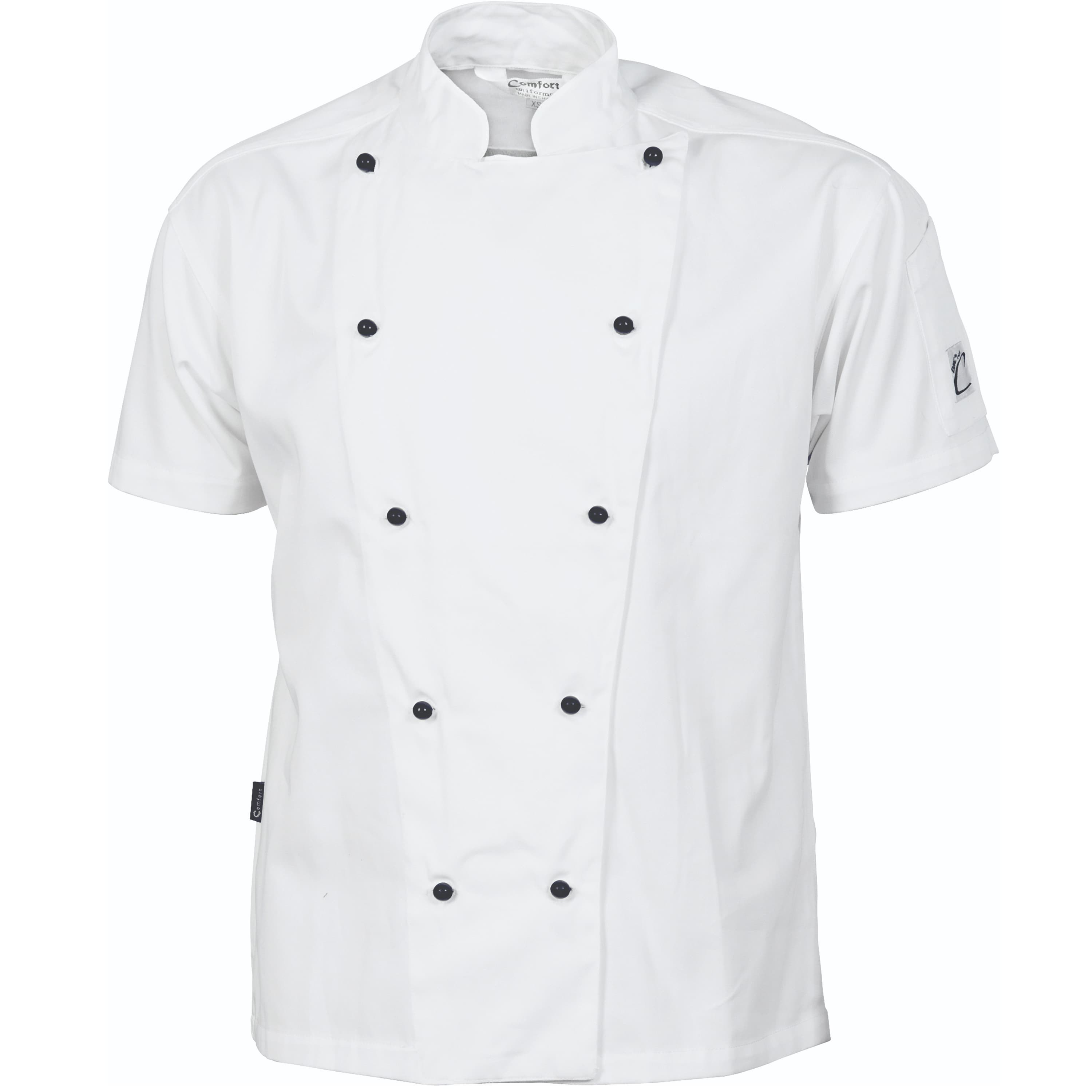 Cool-Breeze Cotton Chef Jacket - Short Sleeve — view 1