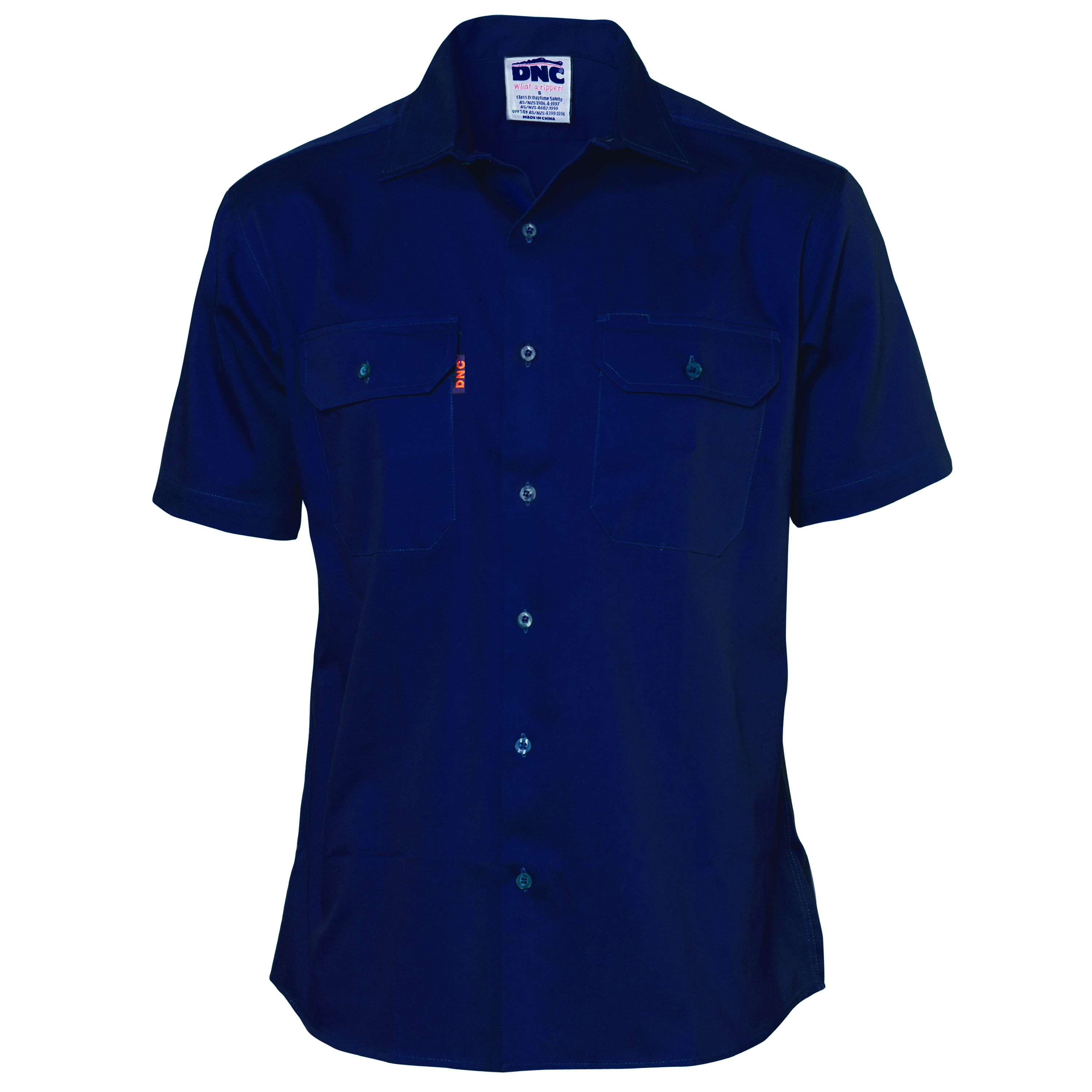 Cotton Drill Work Shirt - Short Sleeve — view 1
