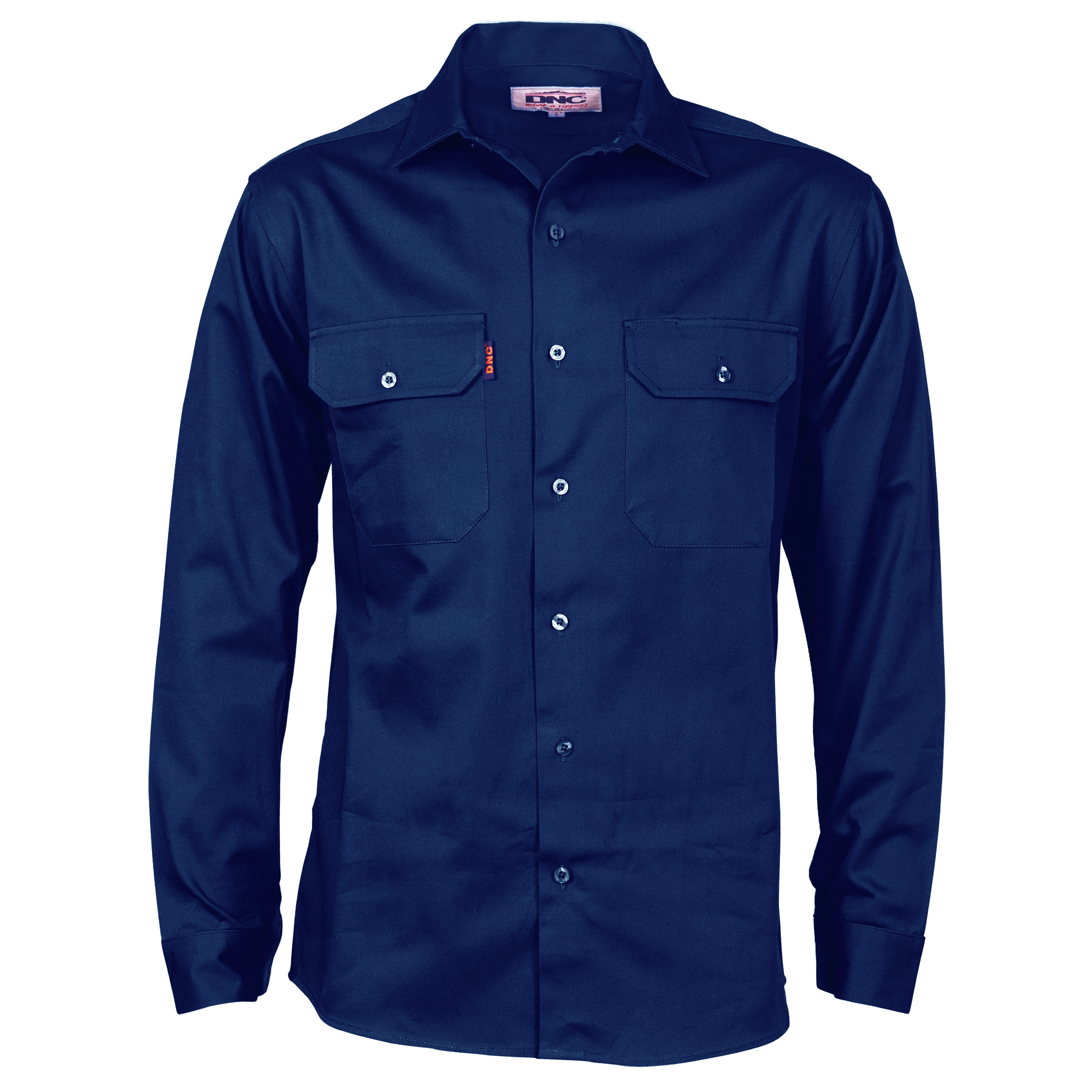 Cotton Drill Work Shirt - Long Sleeve — view 1