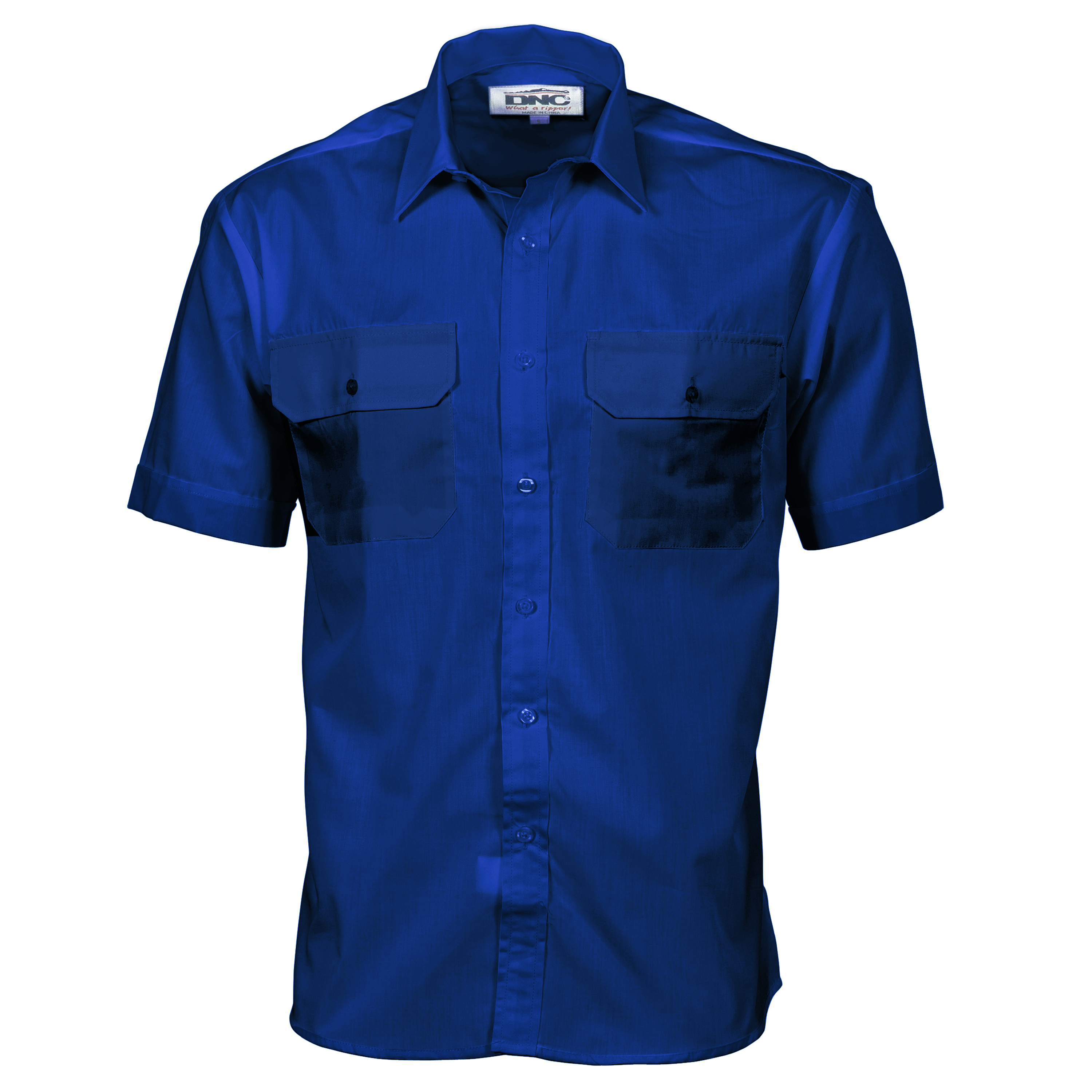 Polyester Cotton Work Shirt - Short Sleeve — view 1