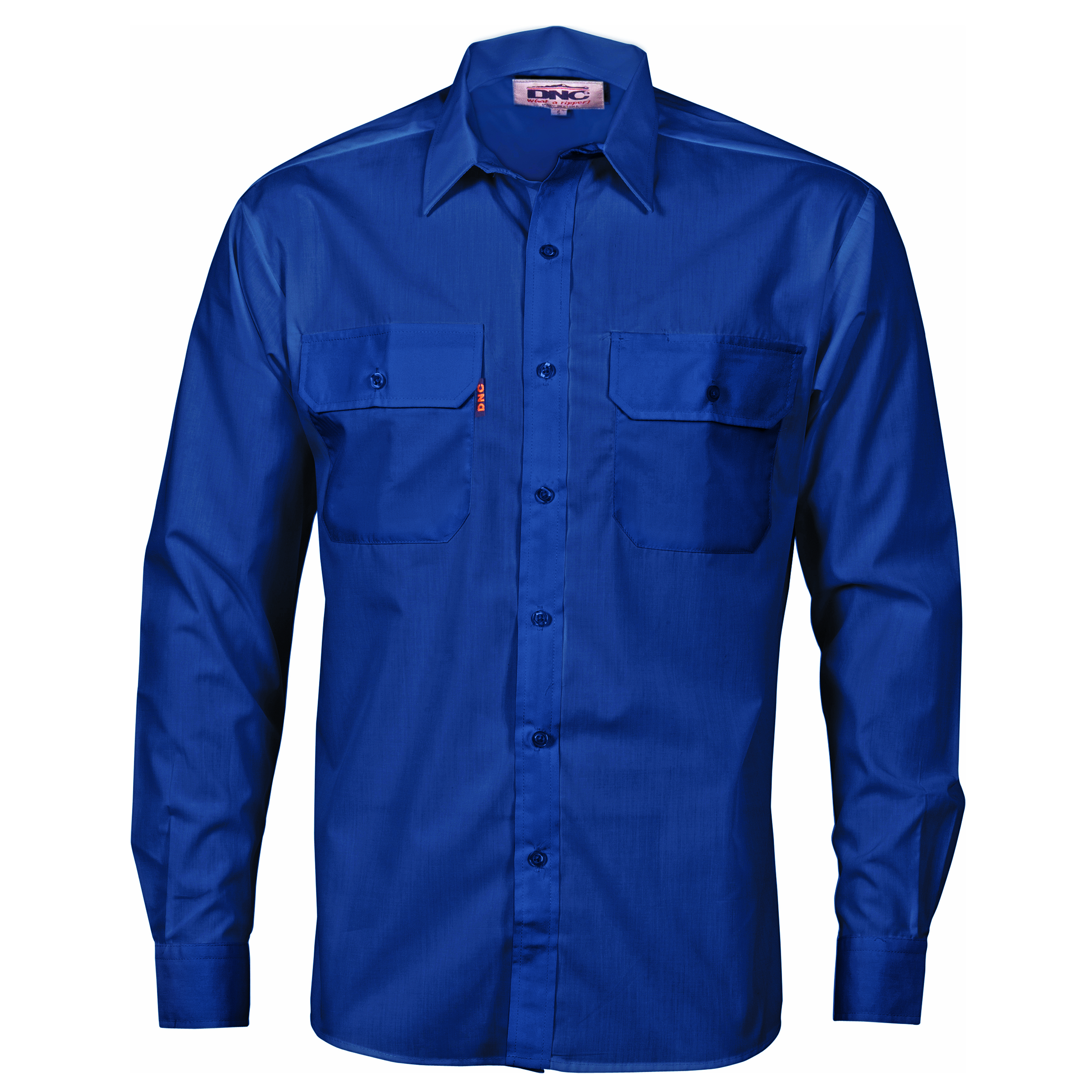 Polyester Cotton Work Shirt - Long Sleeve — view 1