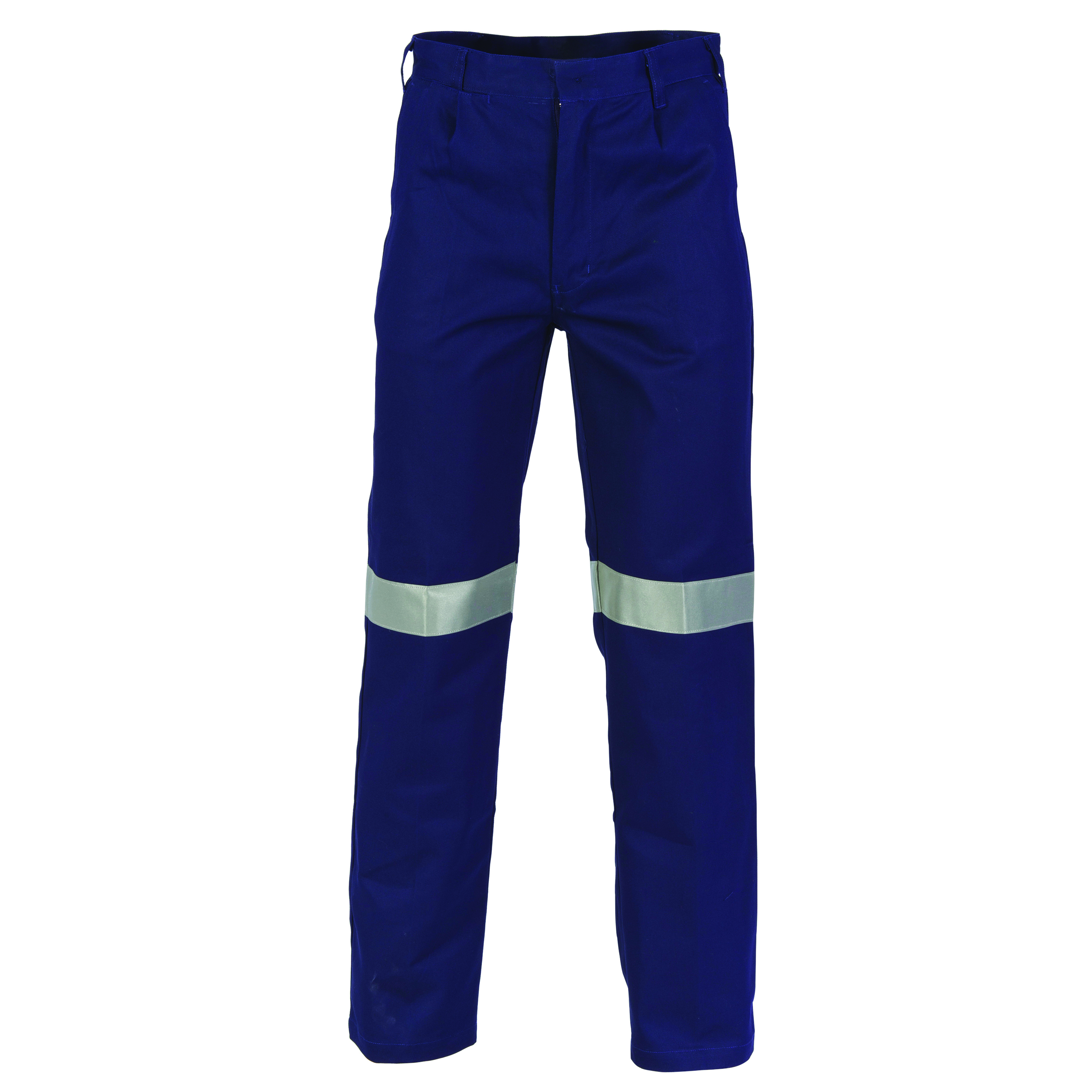 Cotton Drill Pants With 3M R/Tape — view 1