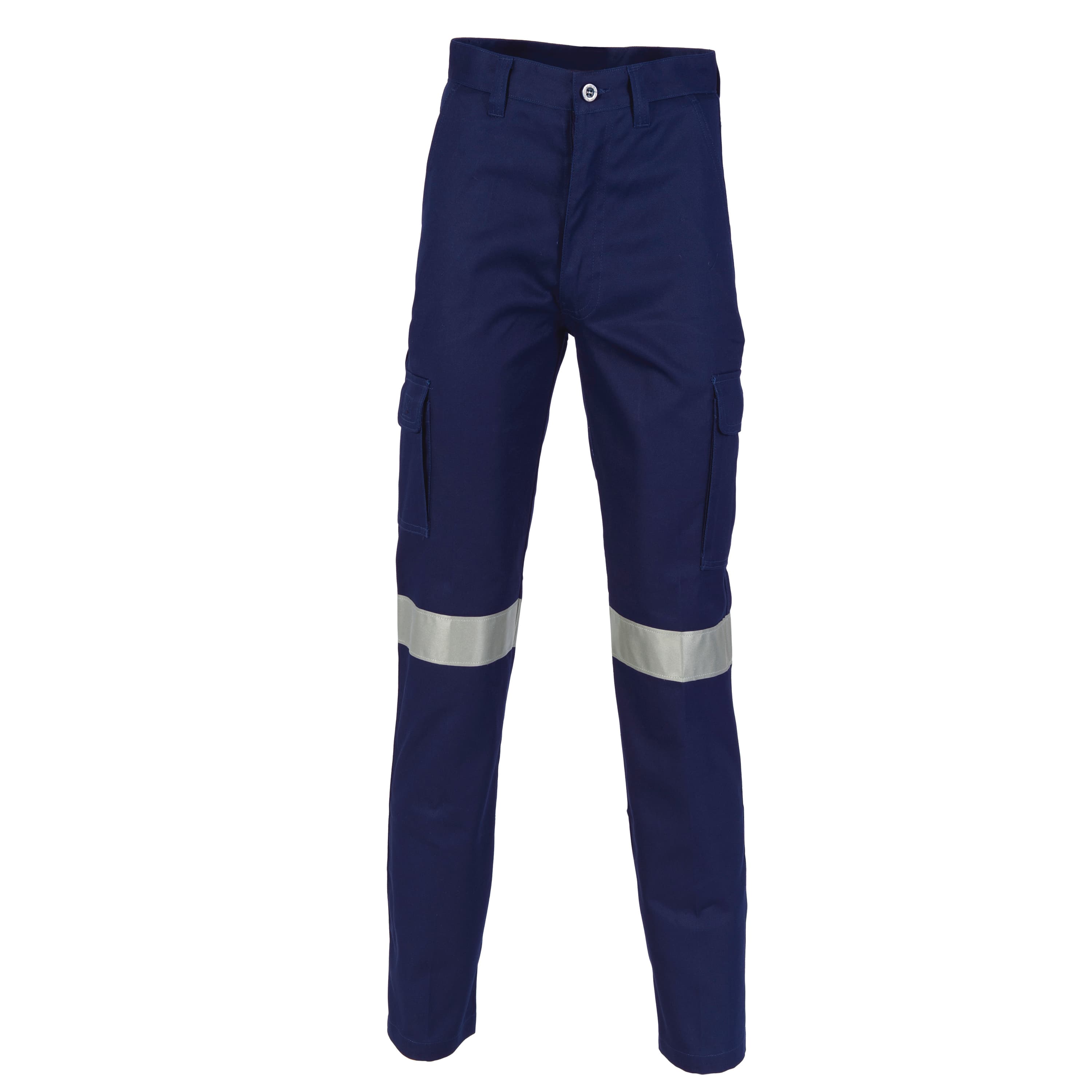 Cotton Drill Cargo Pants With 3M R/Tape — view 1