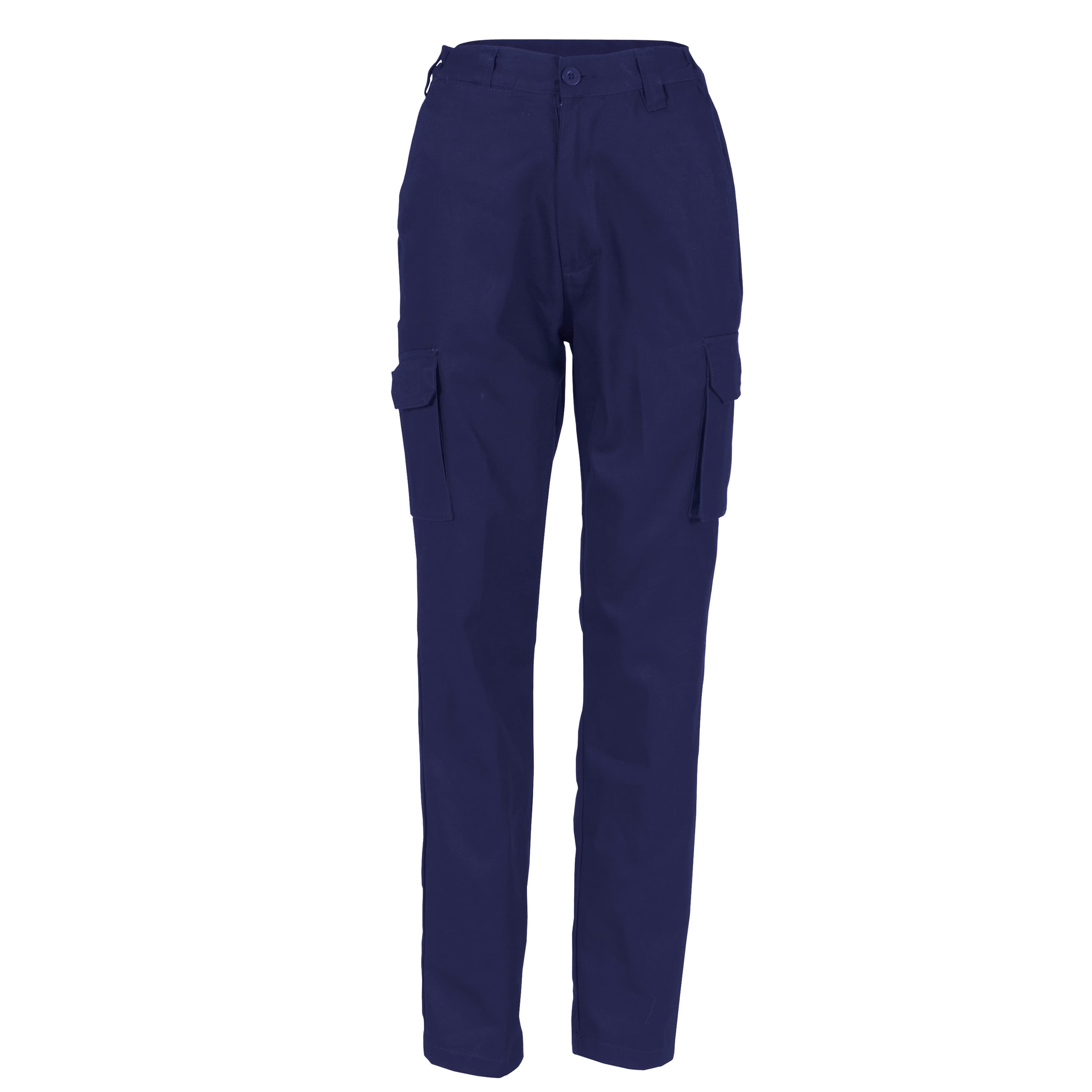 Ladies Cotton Drill Cargo Pants — view 1