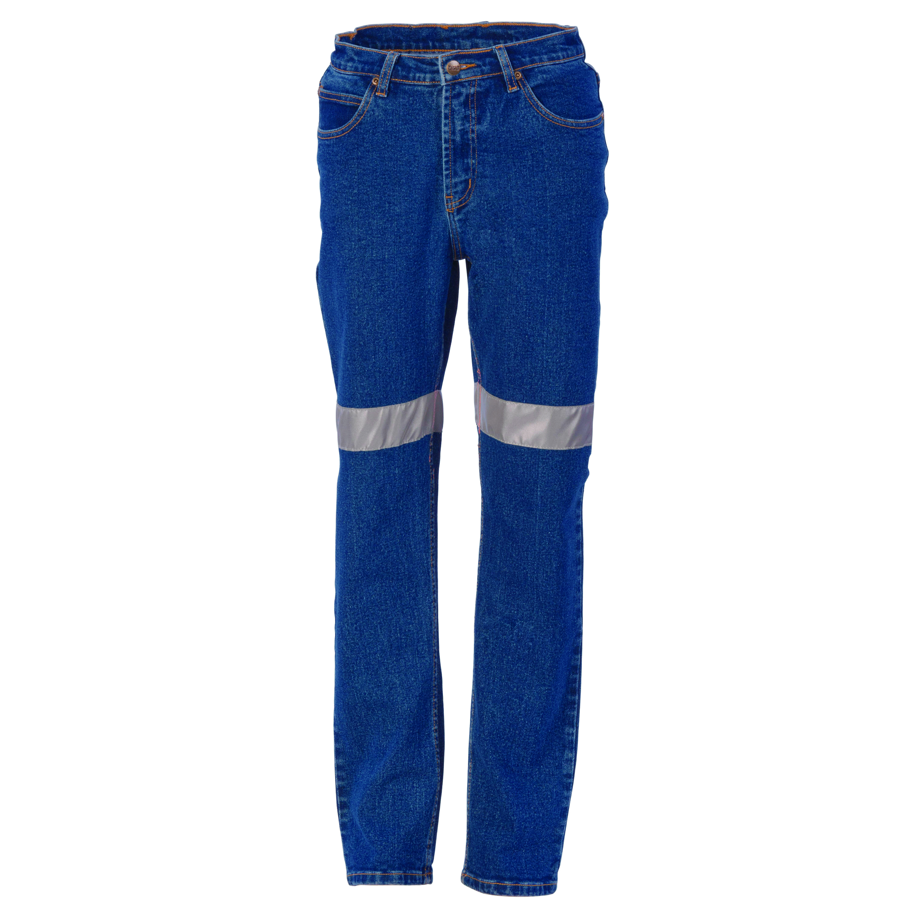 Ladies Taped Denim Stretch Jeans CSR R/Tape — view 1