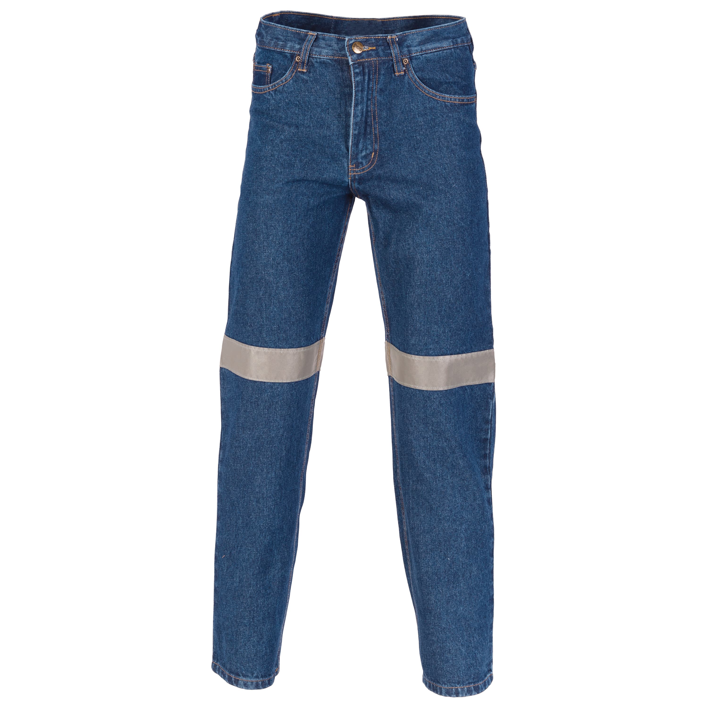 Taped Denim Stretch Jeans — view 1