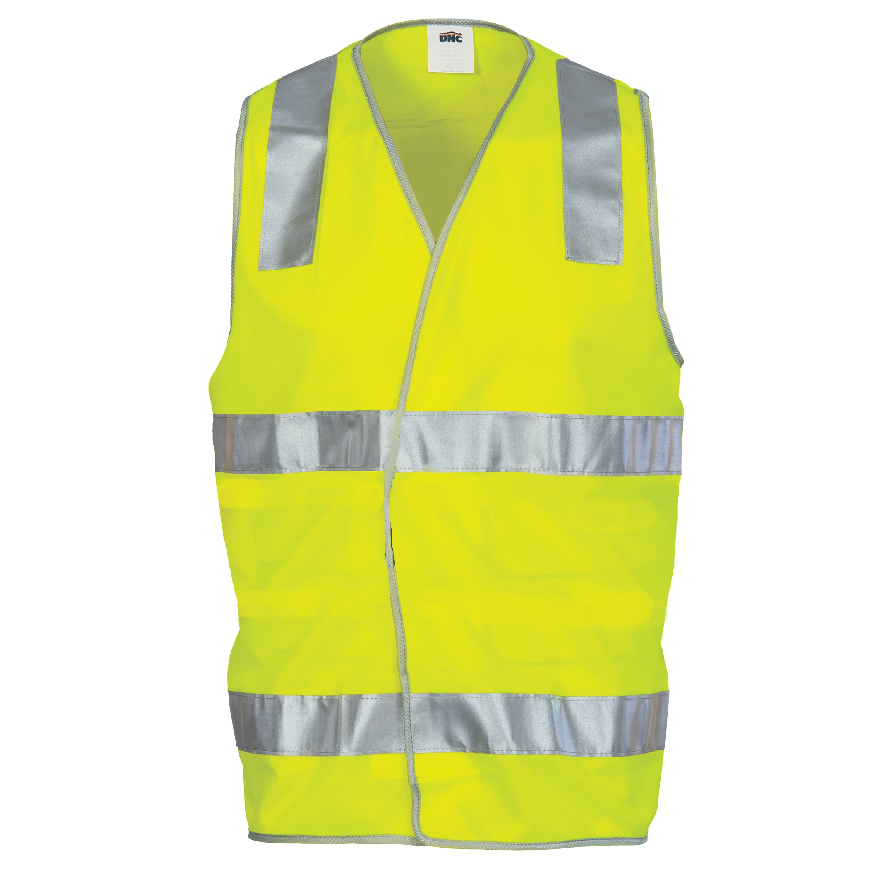 Day/Night Safety Vest with Hoop & Shoulder Generic R/Tape — view 1