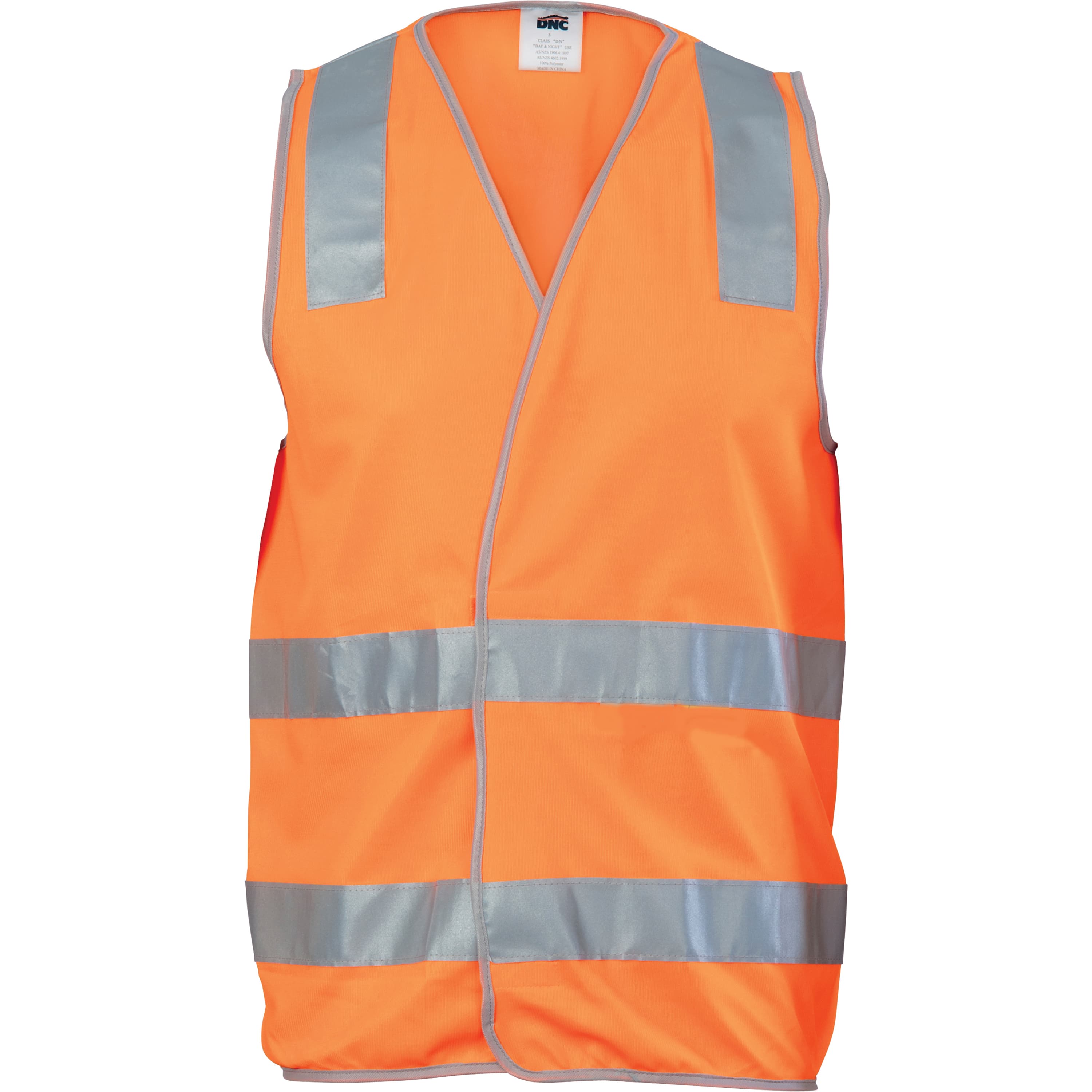 Day/Night Safety Vest with Hoop & Shoulder Generic R/Tape thumbnail 3