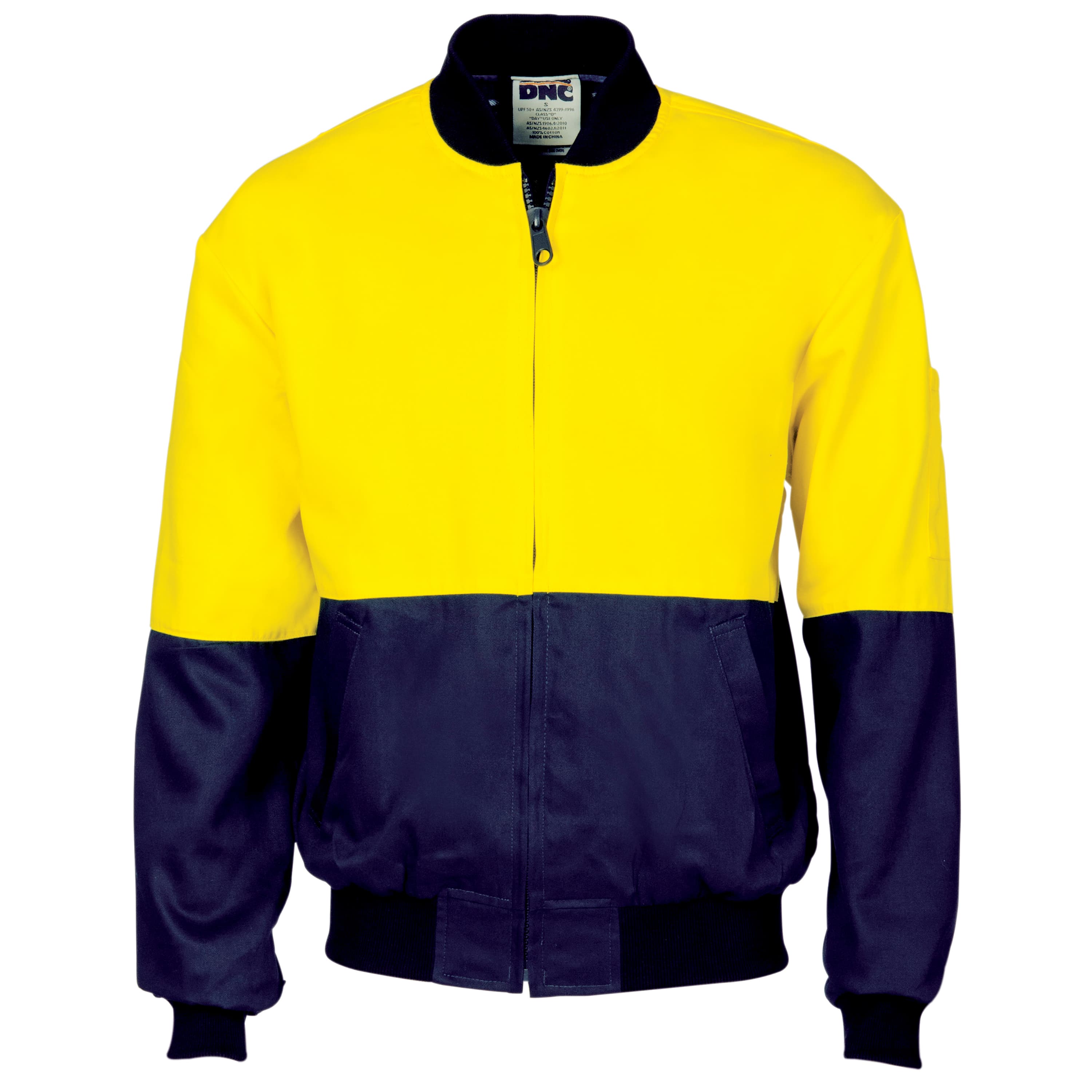 HiVis Two Tone Cott on Bomber Jacket — view 1