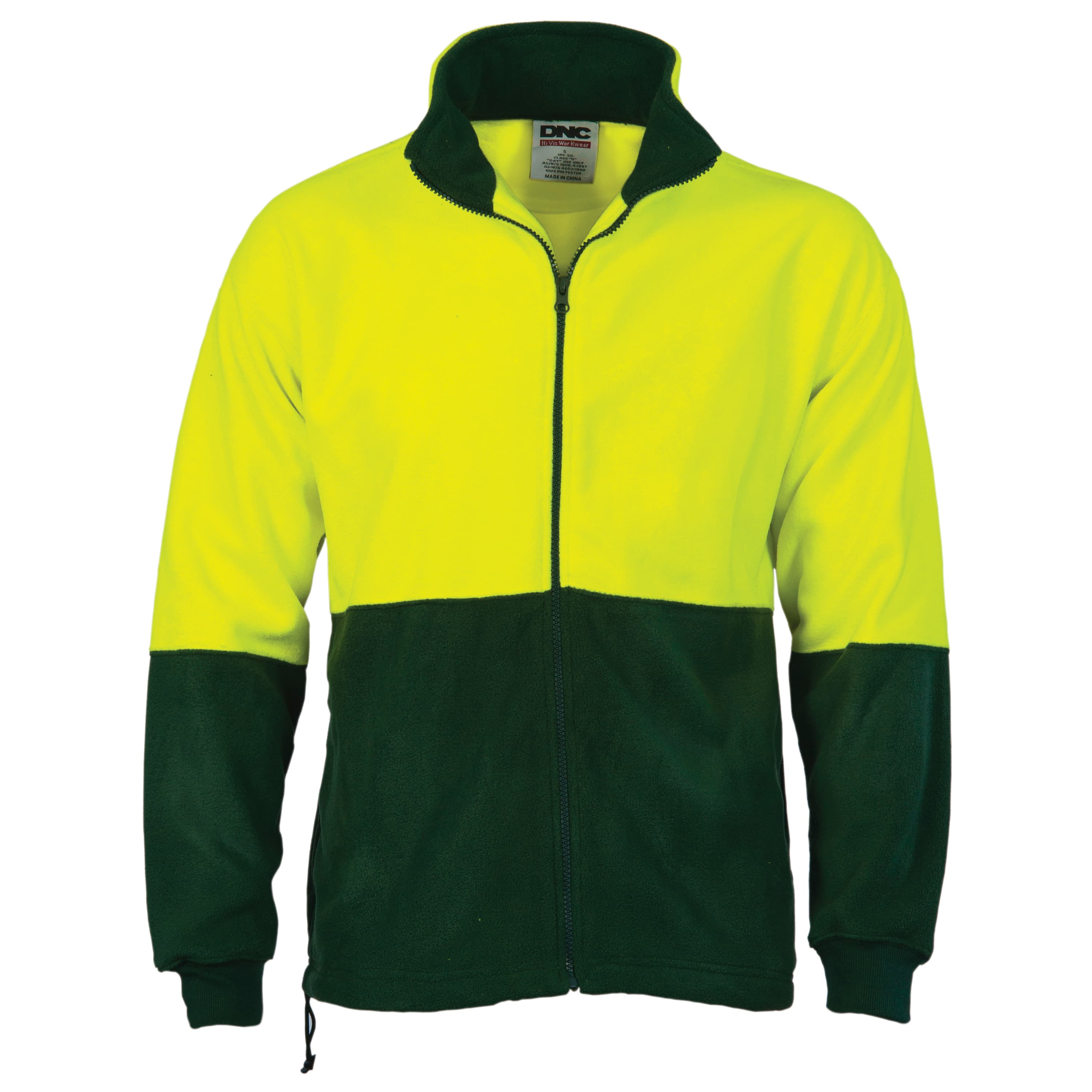 HiVis Two Tone Full Zip Polar Fleece — view 1
