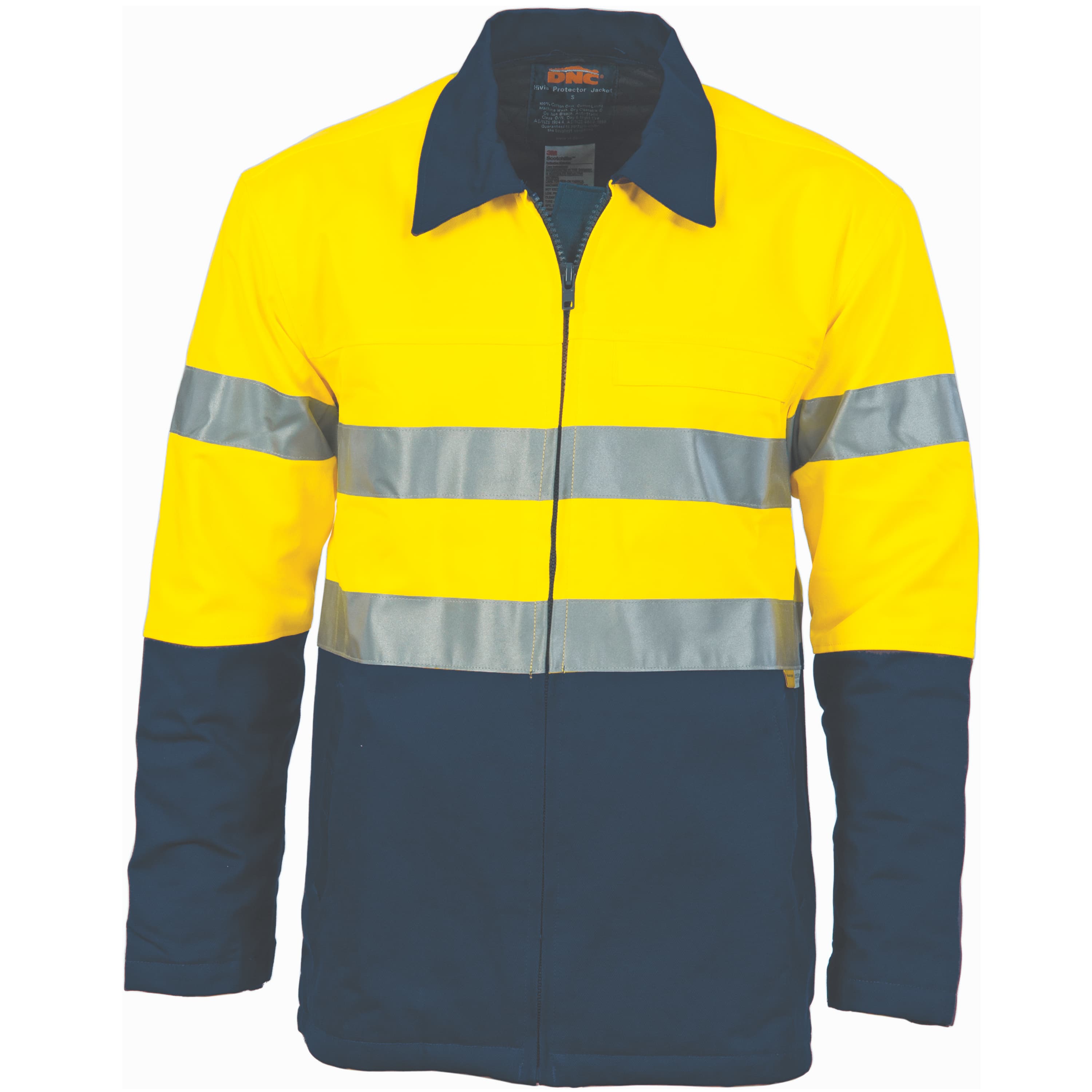 HiVis Two Tone Protect or Drill Jacket with 3M R/ Tape — view 1