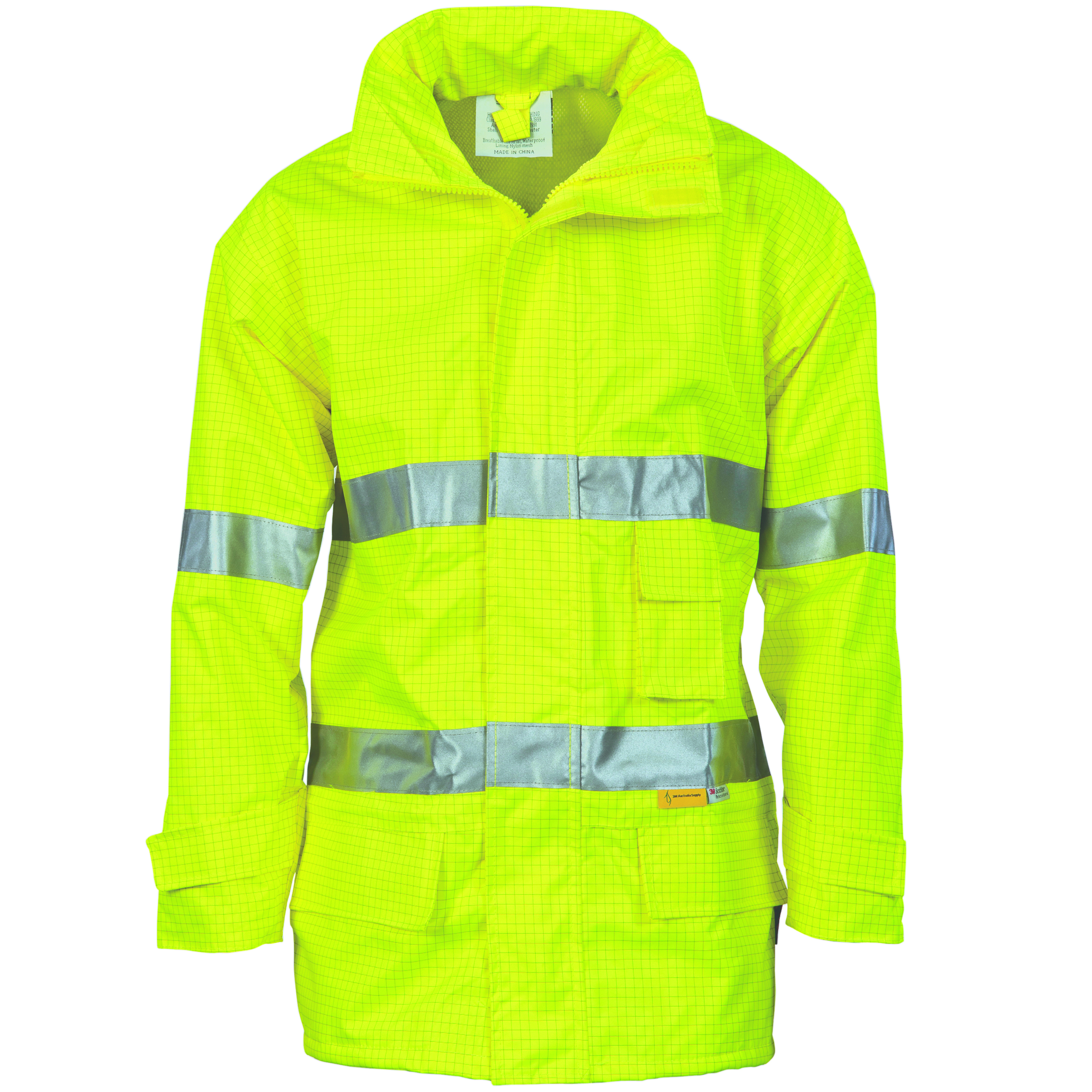HiVis Breathable Anti-Static Jacket with 3M R/Tape — view 1
