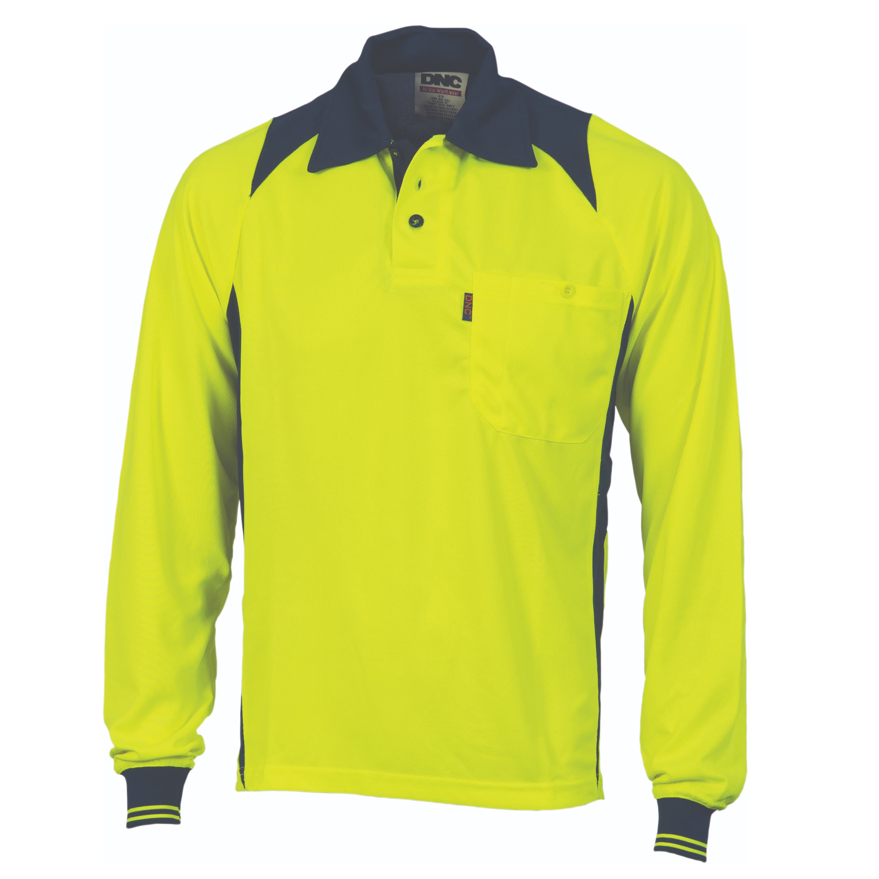 Cool Breathe Action Polo Shirt - Long Sleeve — view 1