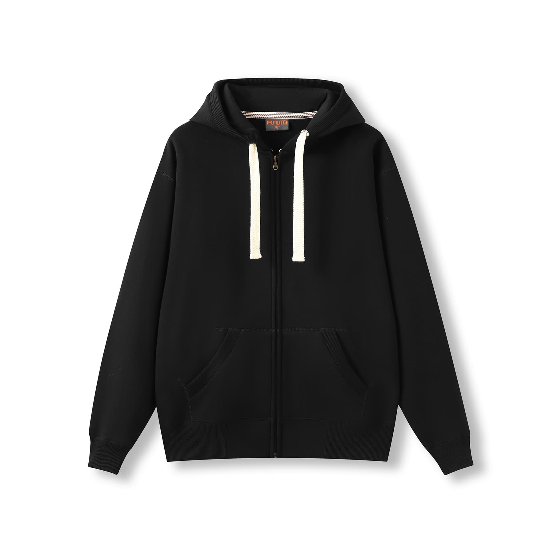 Mens Brushed Heavy Zip Fleece Hoodie — view 1