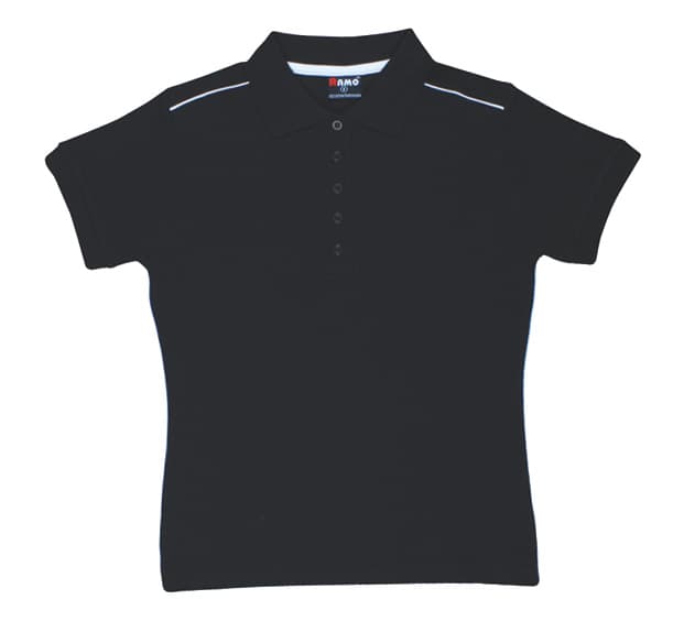 Women's Cotton Pique Knit With Piping — view 1