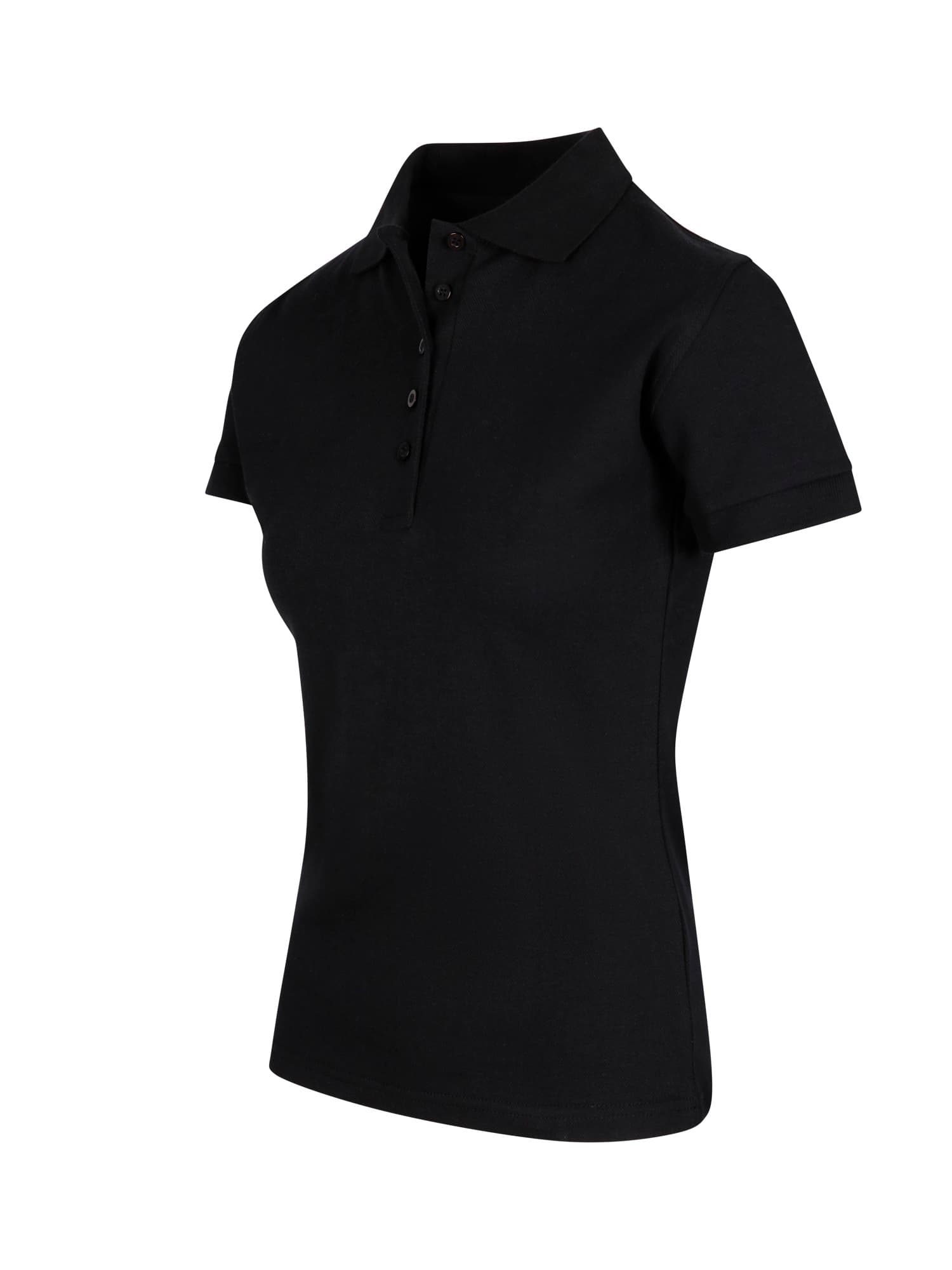 Womens 100% Cotton Pique Knit Polo thumbnail 3