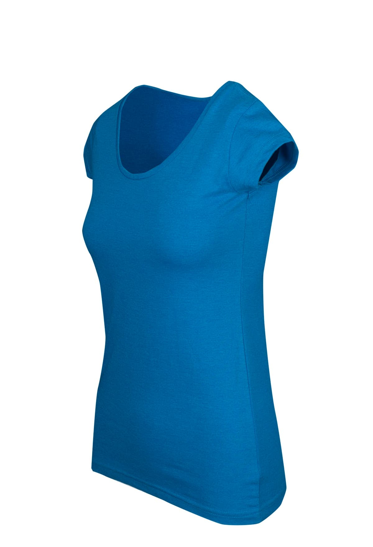 Womens Marl Scoop Neck T-shirt thumbnail 3