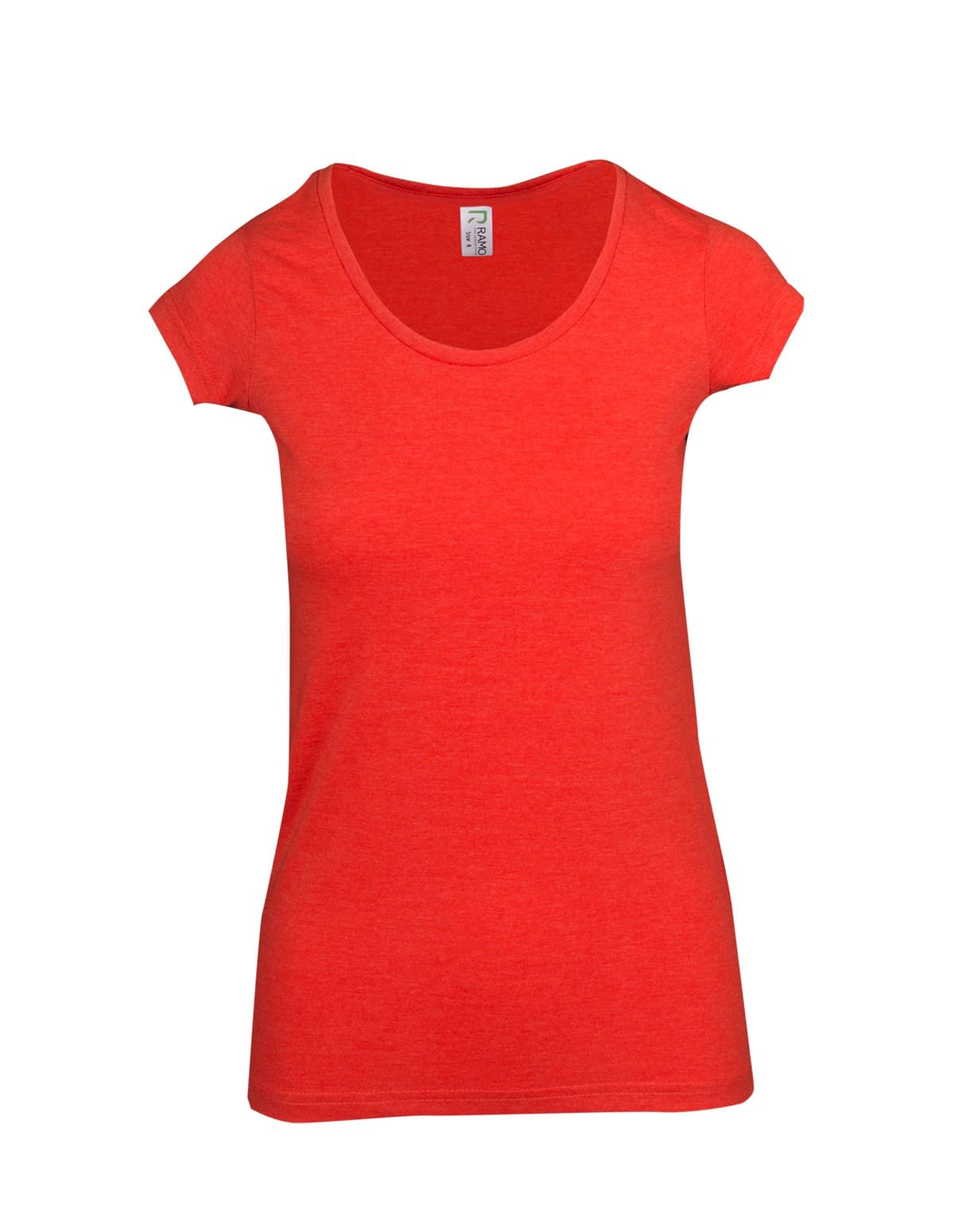 Womens Marl Scoop Neck T-shirt — view 1