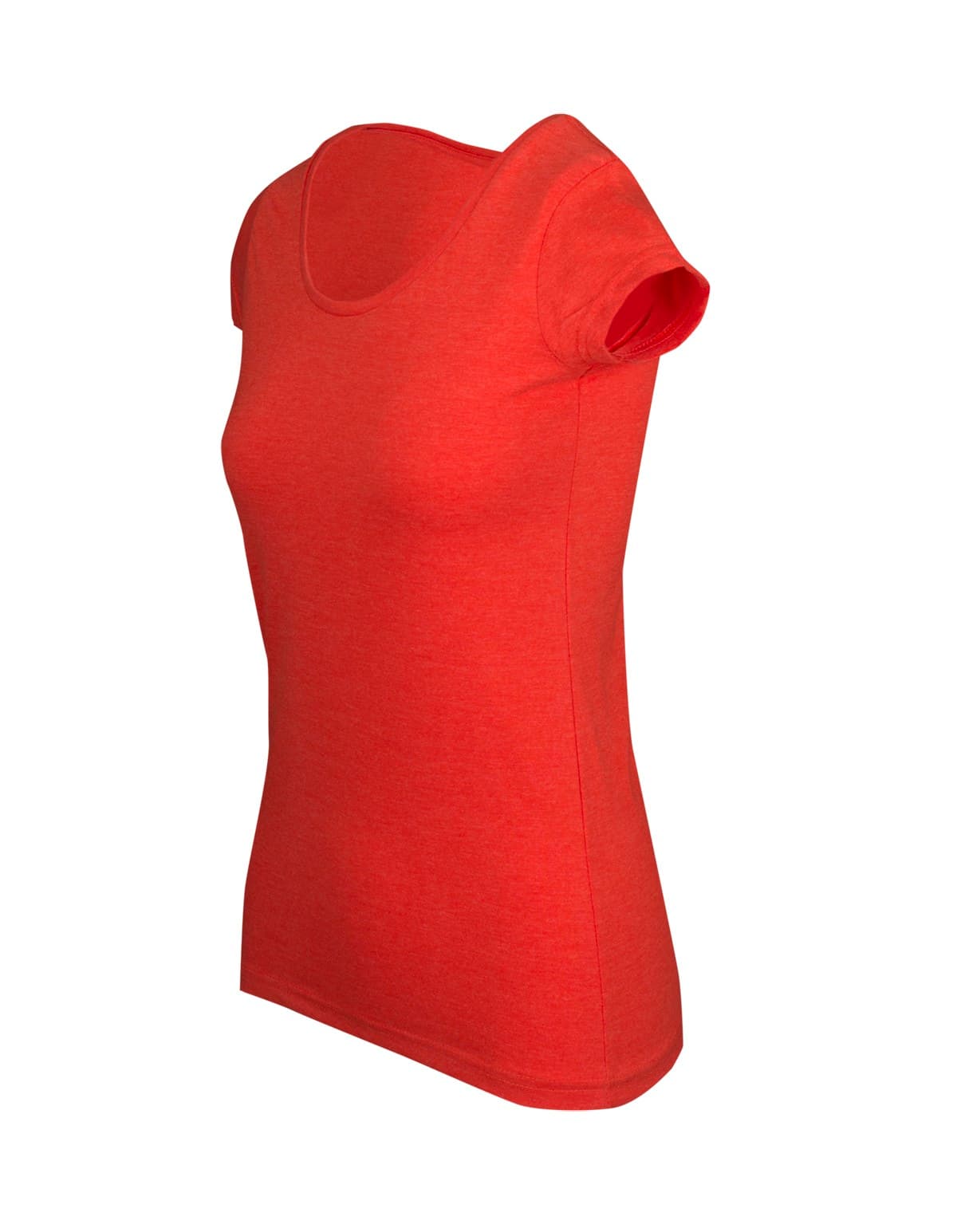 Womens Marl Scoop Neck T-shirt thumbnail 3