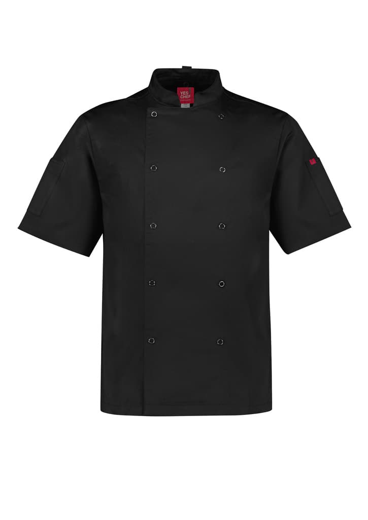 Zest Mens Short Sleeve Chef Jacket — view 1